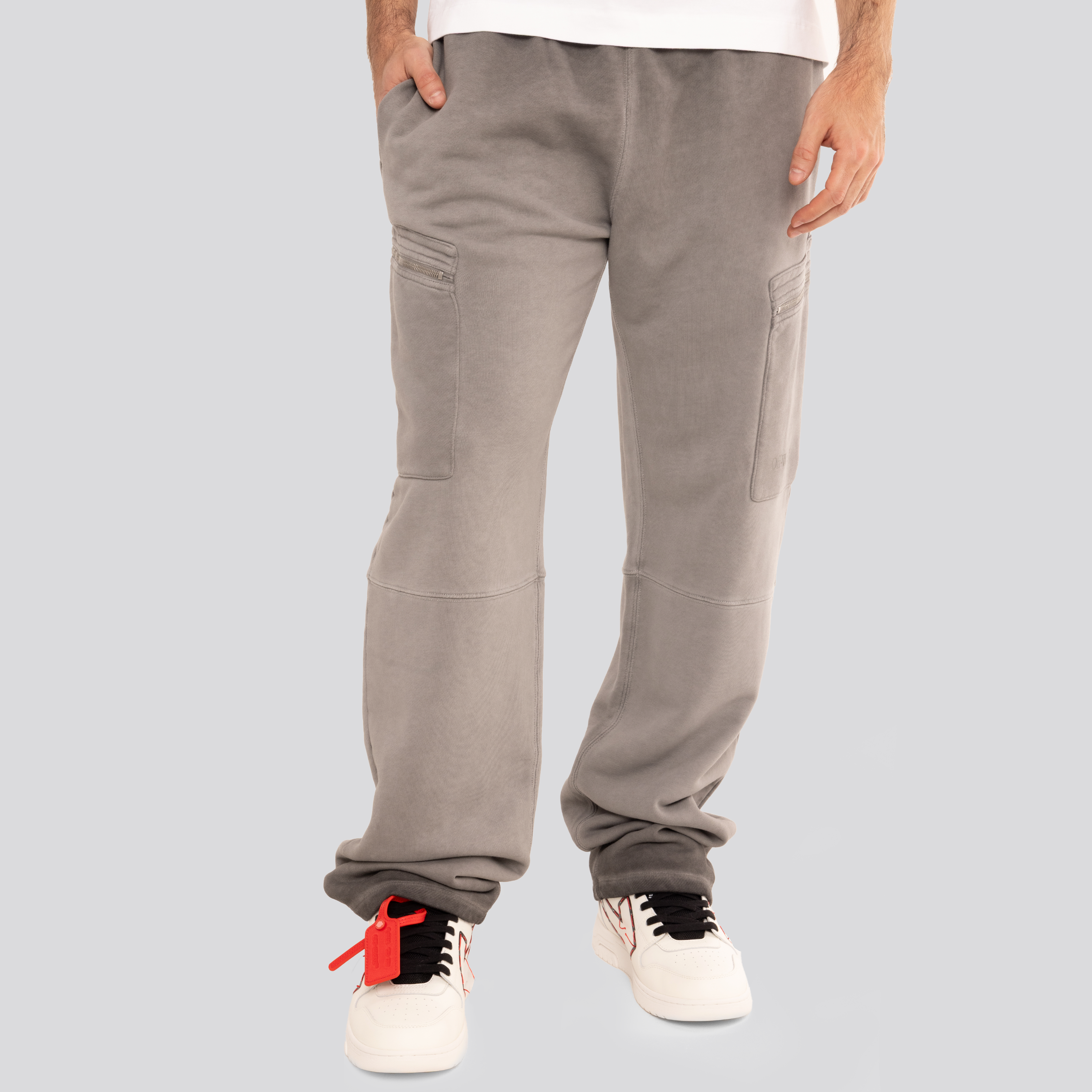Sudadera Gris Off-White Scribble Diag