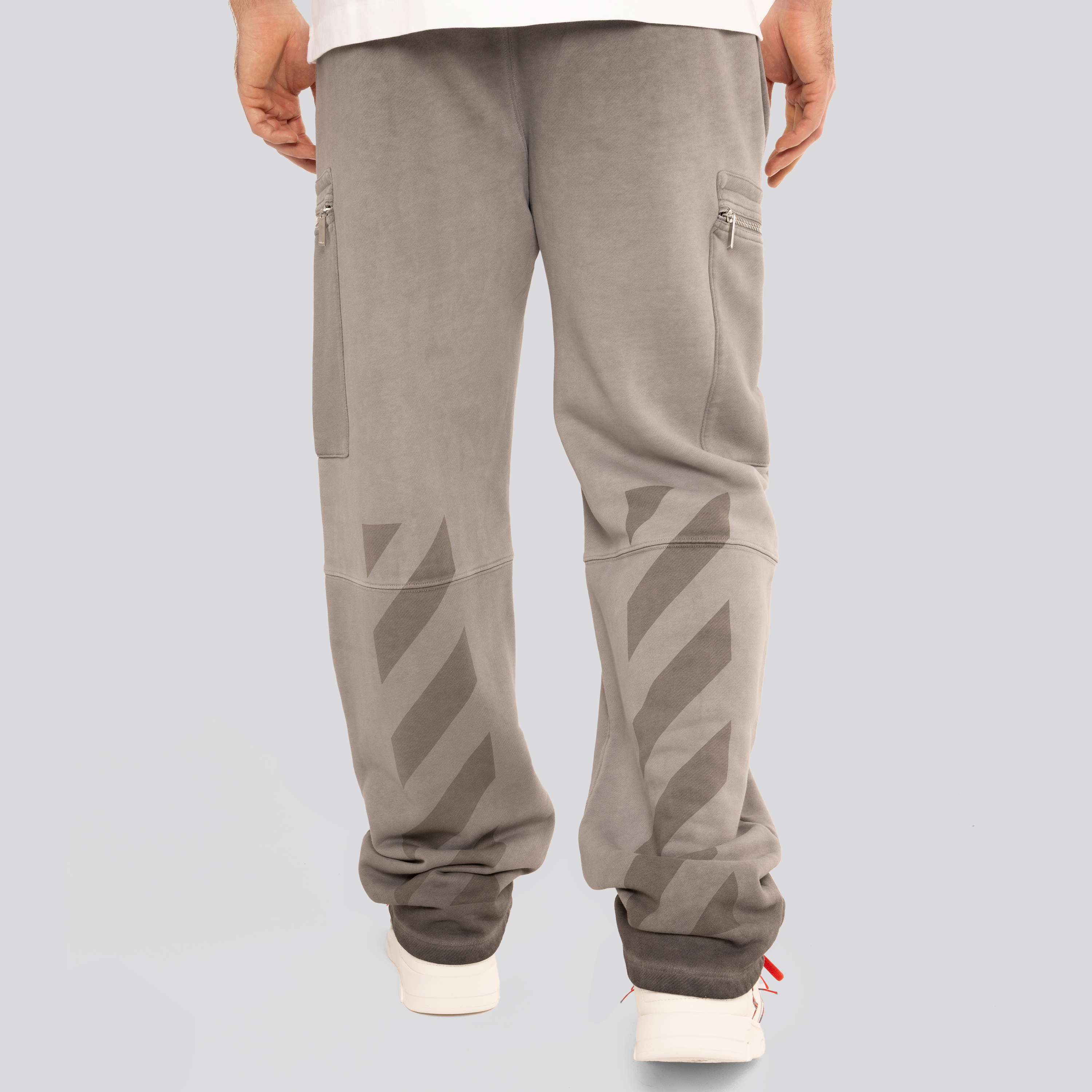Sudadera Gris Off-White Scribble Diag