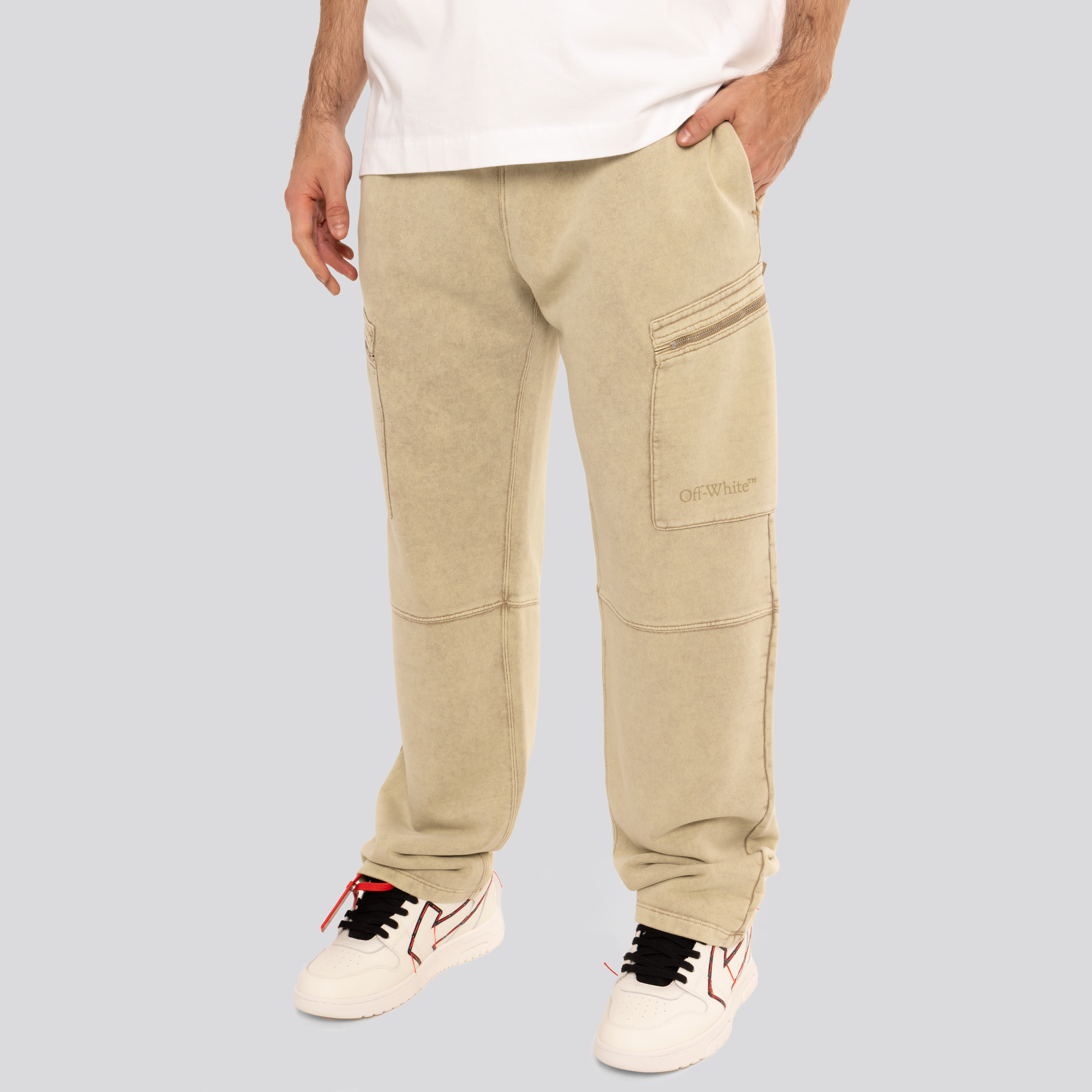 Sudadera Verde Off-White Laundry Diag Cargo