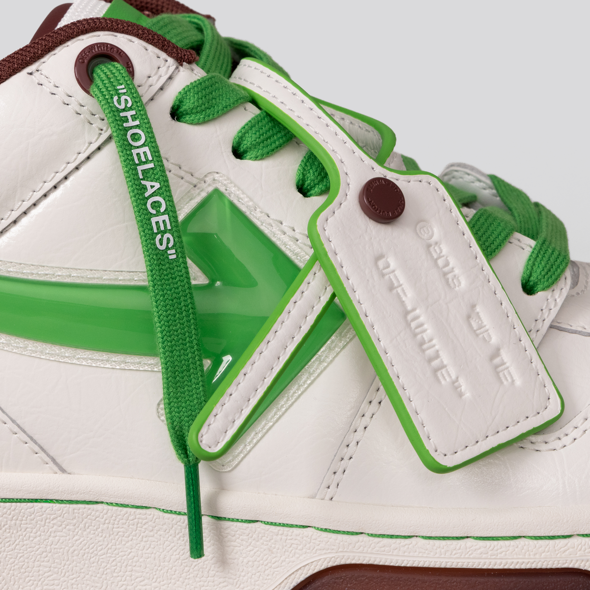 Sneakers Blancos - Verdes Off-White OOO