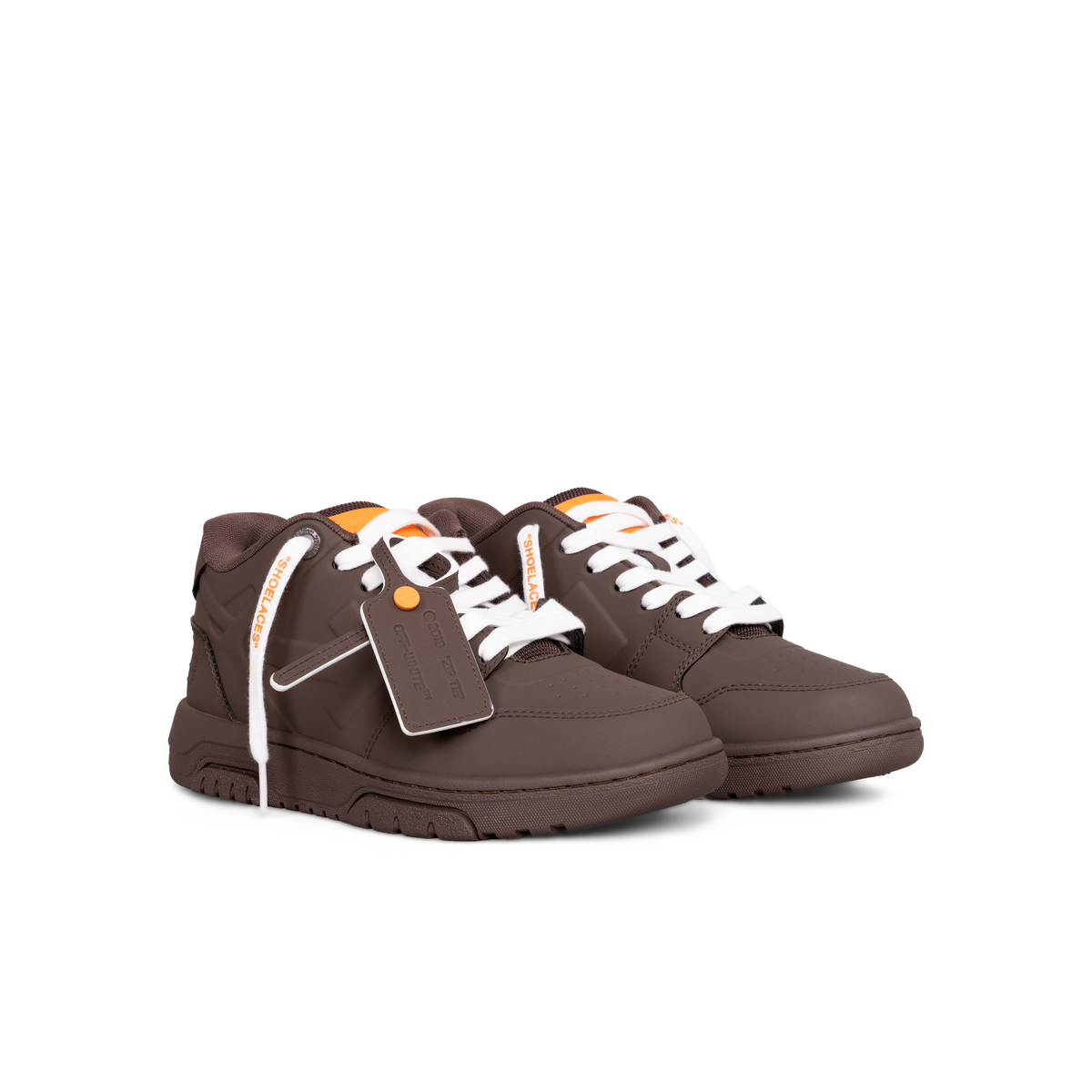 Sneakers Chocolate - Naranjas Off-White OOO Molded