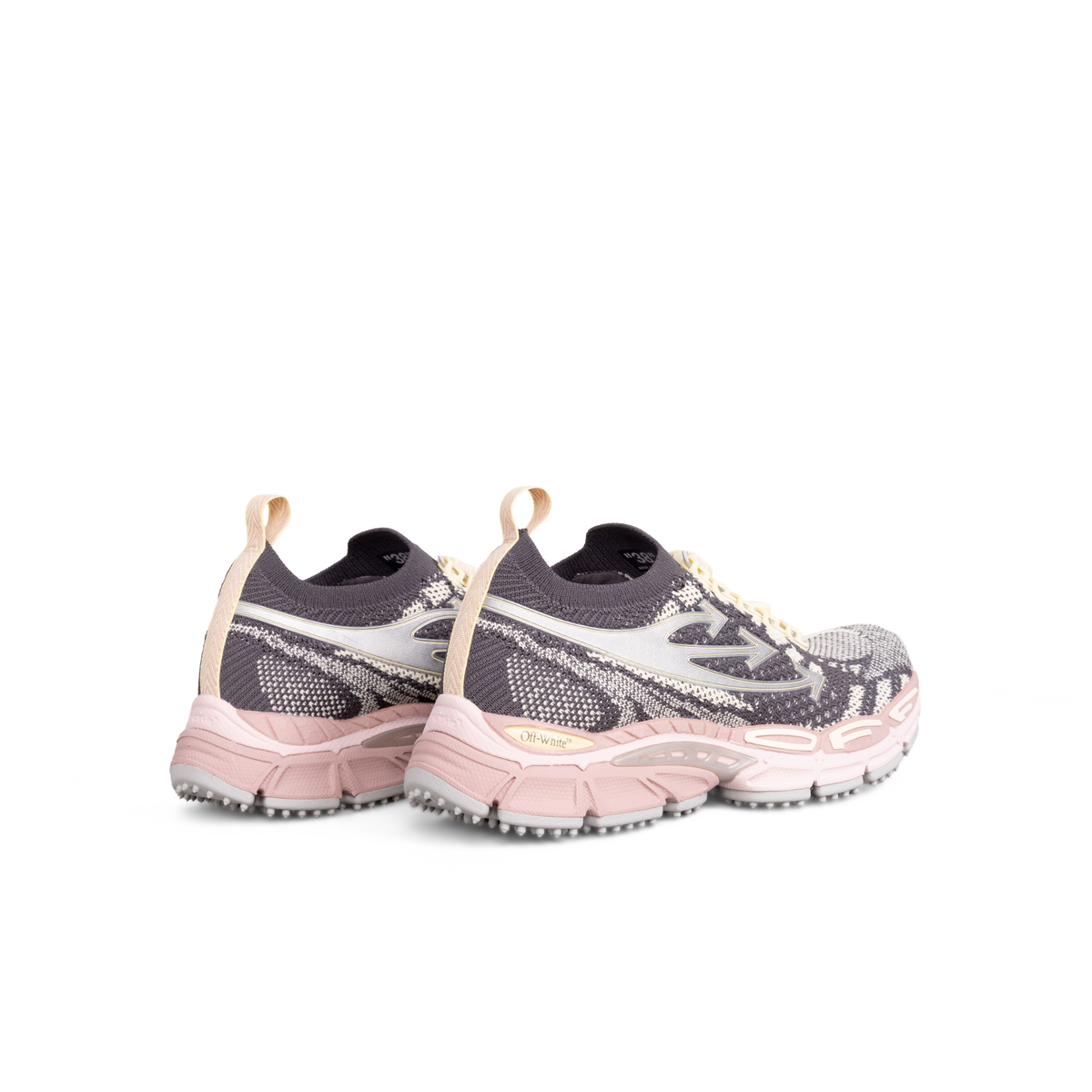 Sneakers Grises - Rosados Off-White Be Right Back Knit