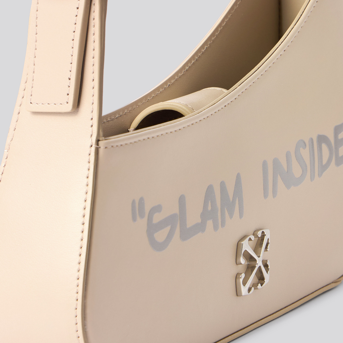 Cartera Beige Off-White Glam Inside