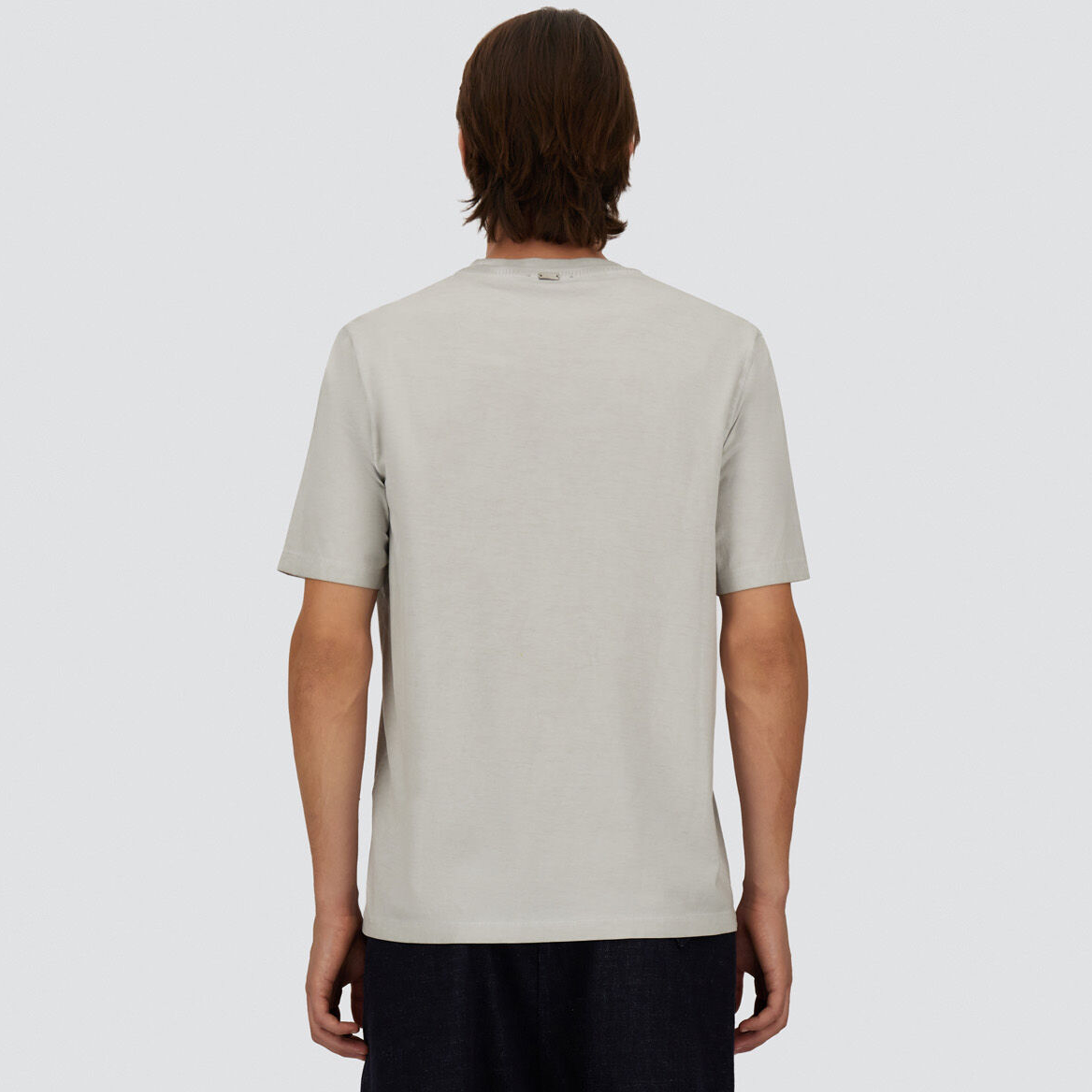 Camiseta Gris Herno H Embroidered Logo
