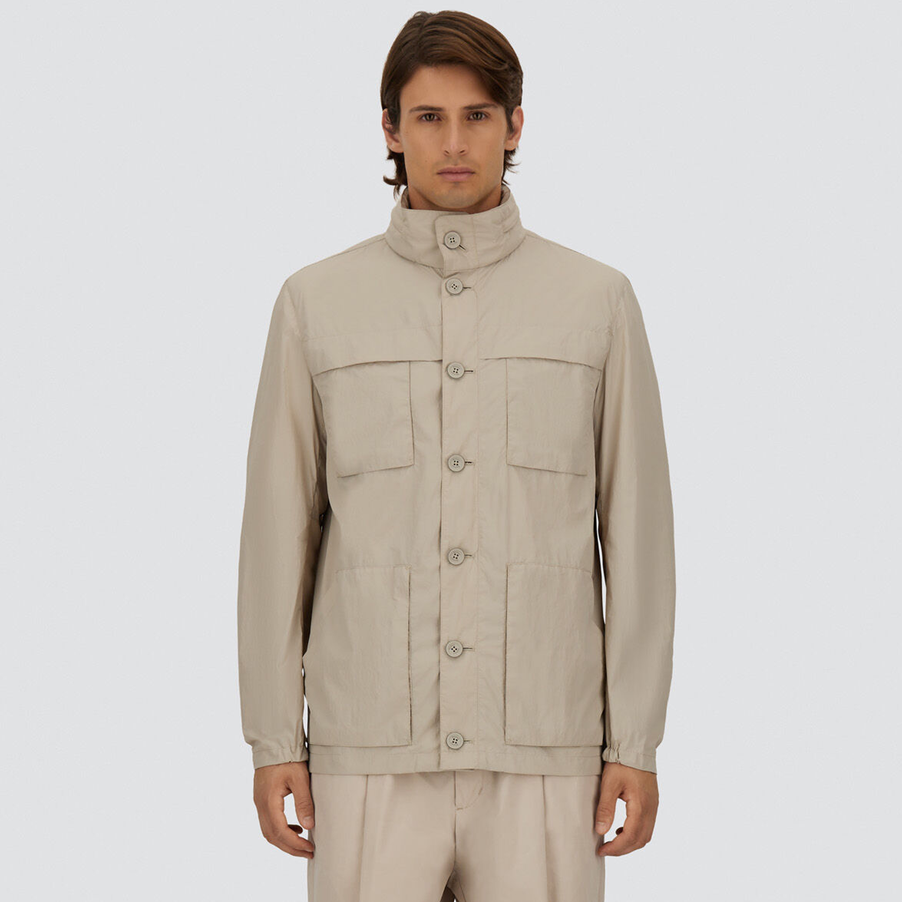 Camisa Ivory Herno Multipocket