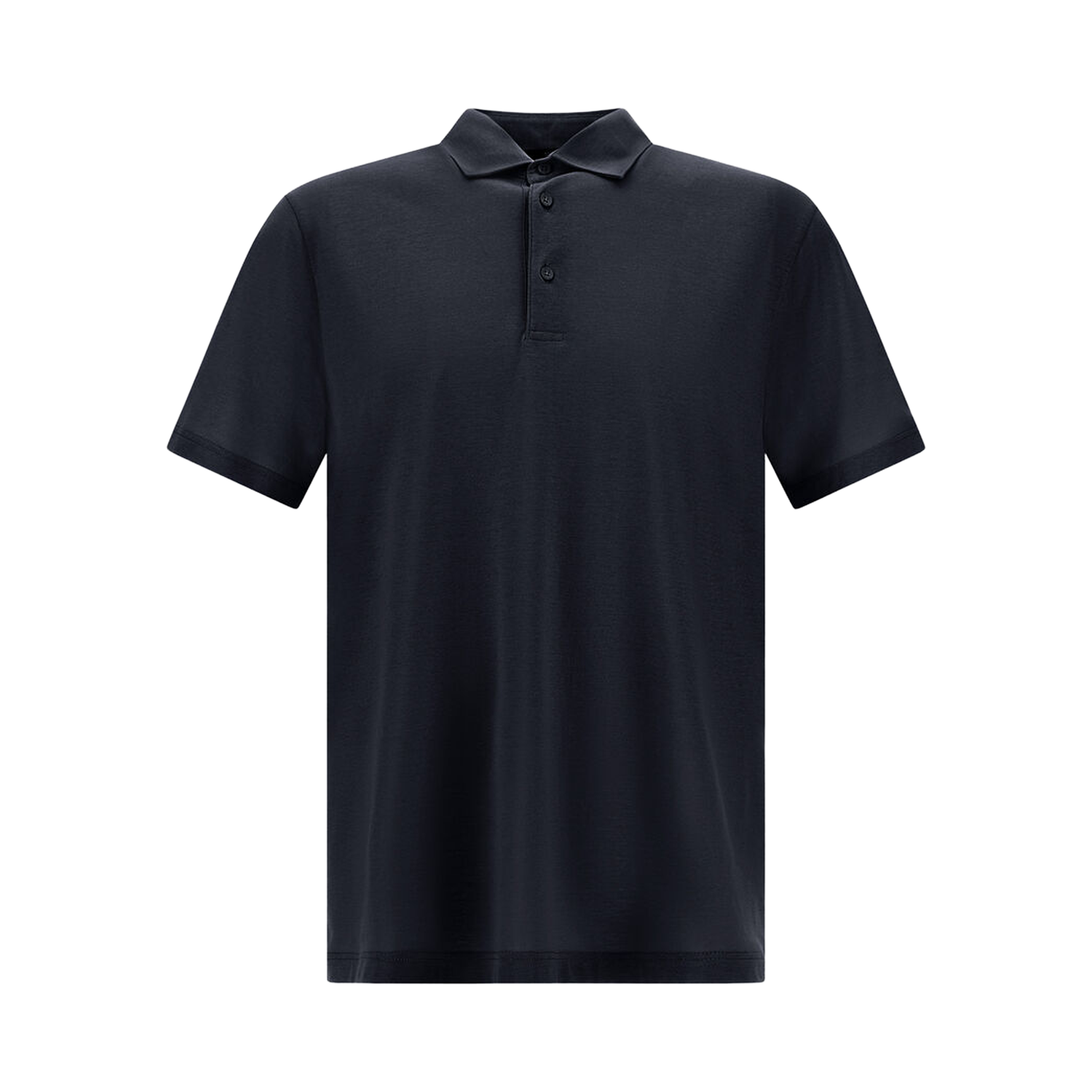 Camiseta Tipo Polo Negra Herno Plaque