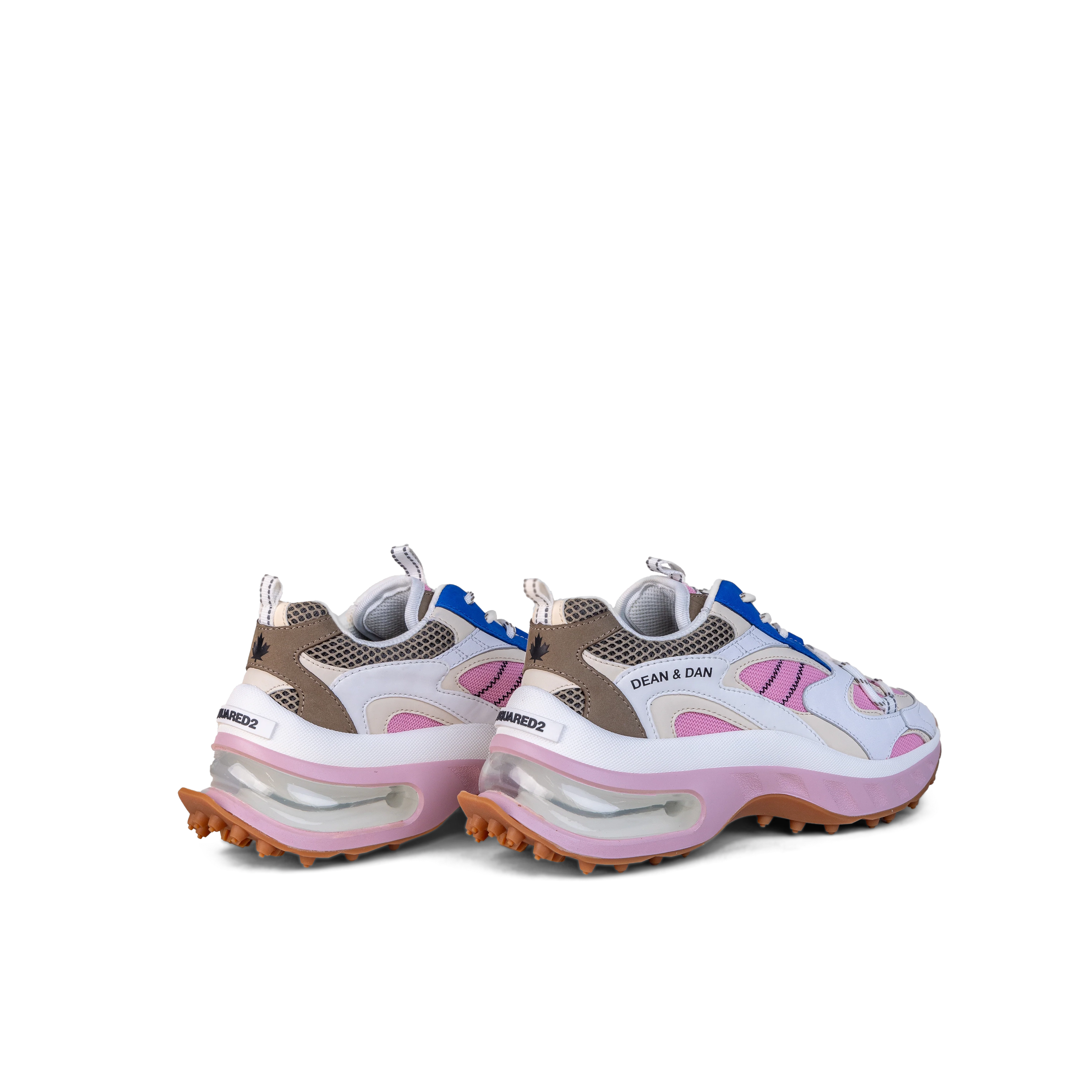 Sneakers Blanco Rosado Dsquared2 Lace Panel