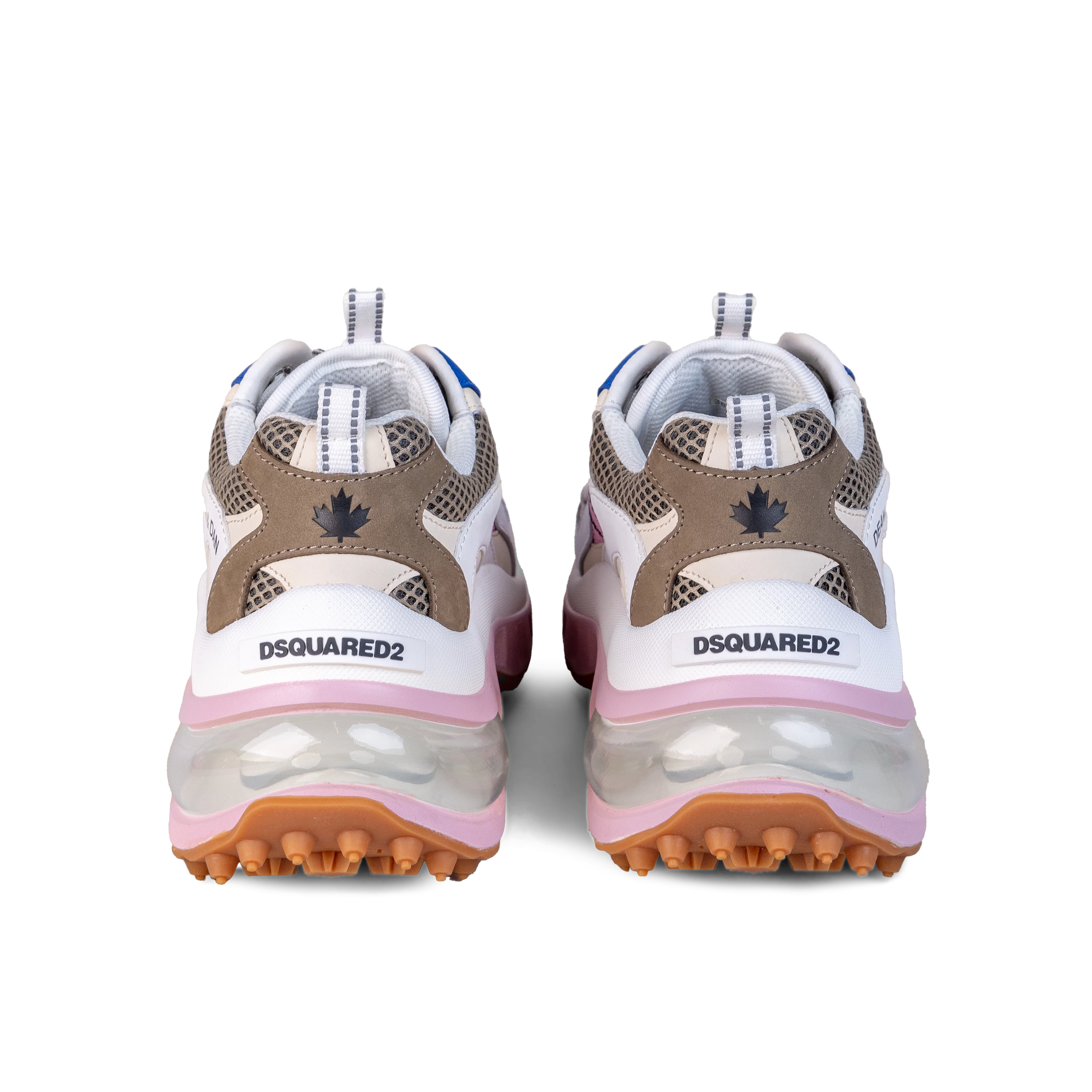 Sneakers Blanco Rosado Dsquared2 Lace Panel