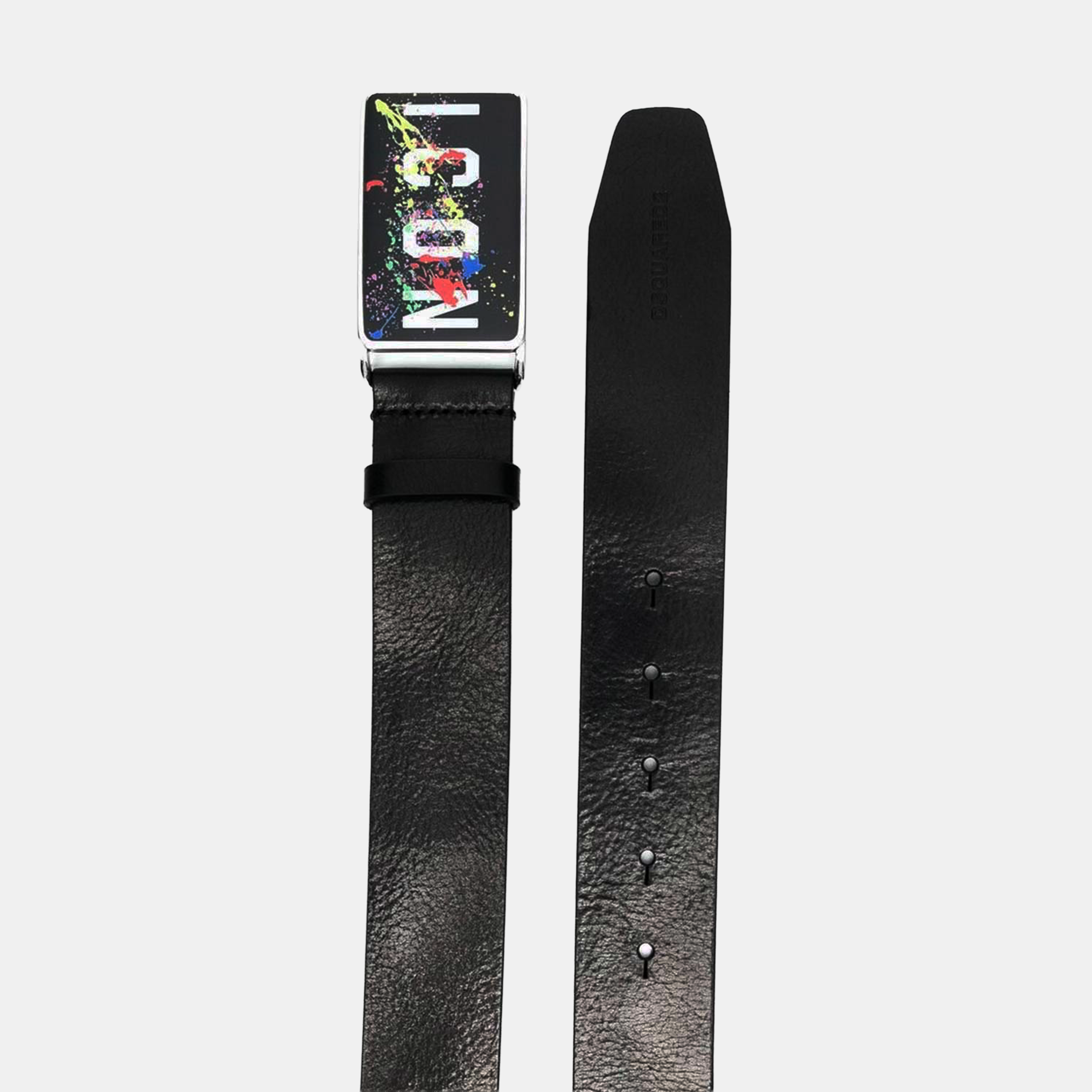 Cinturón Negro Dsquared2 Icon Paint