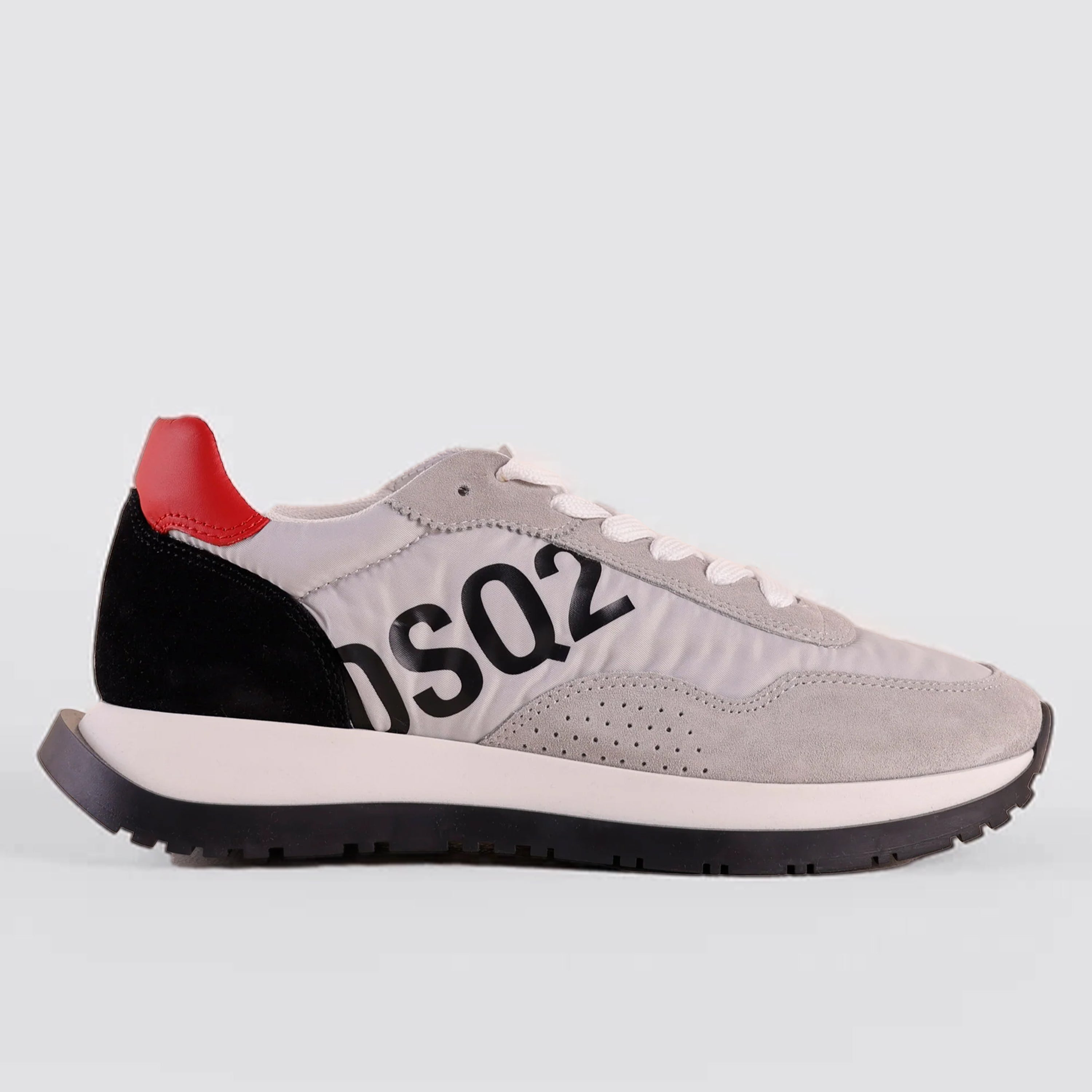 Sneakers Blanco Rojo Dsquared2 Dsq2 Print