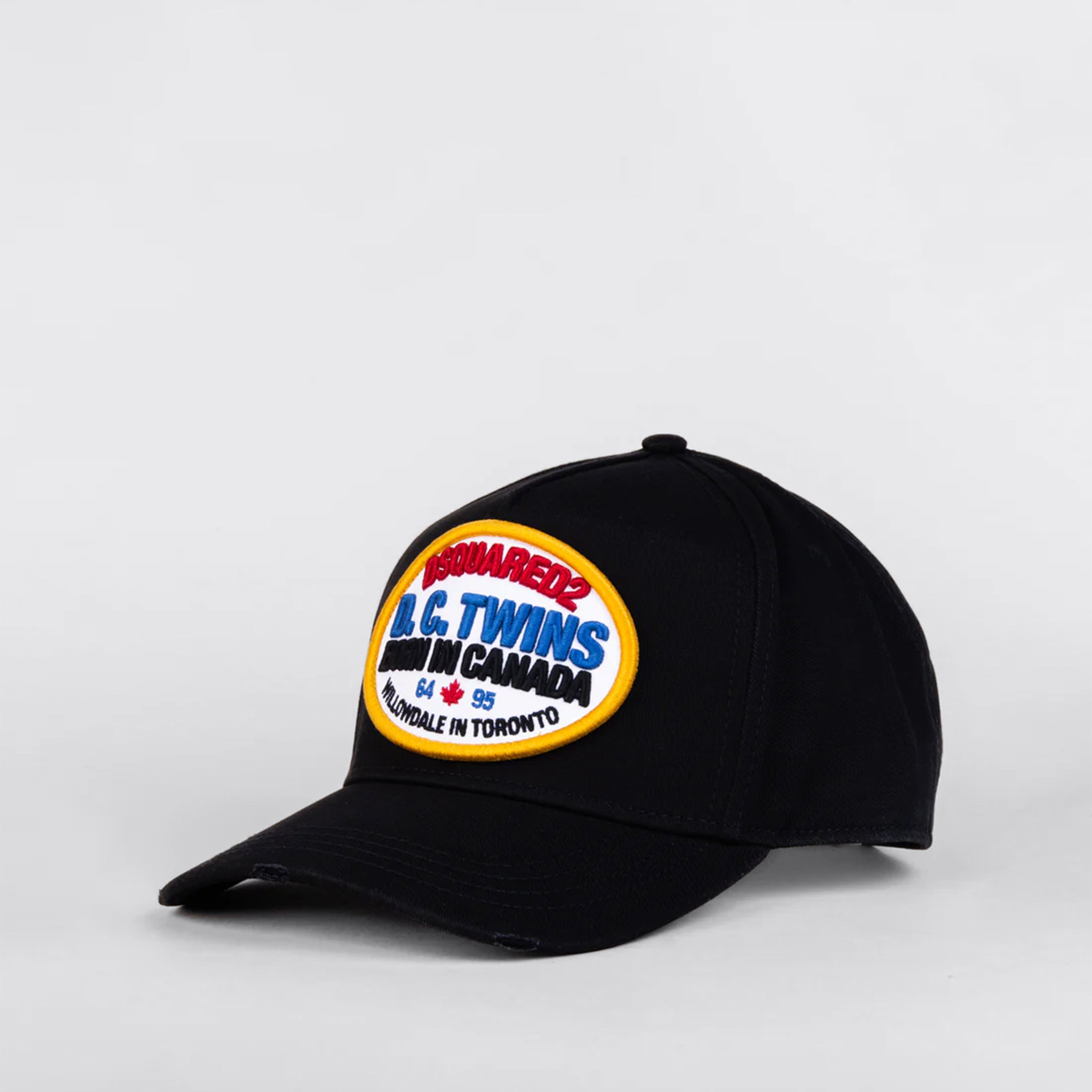 Gorra Negra Dsquared2 Canada Twins