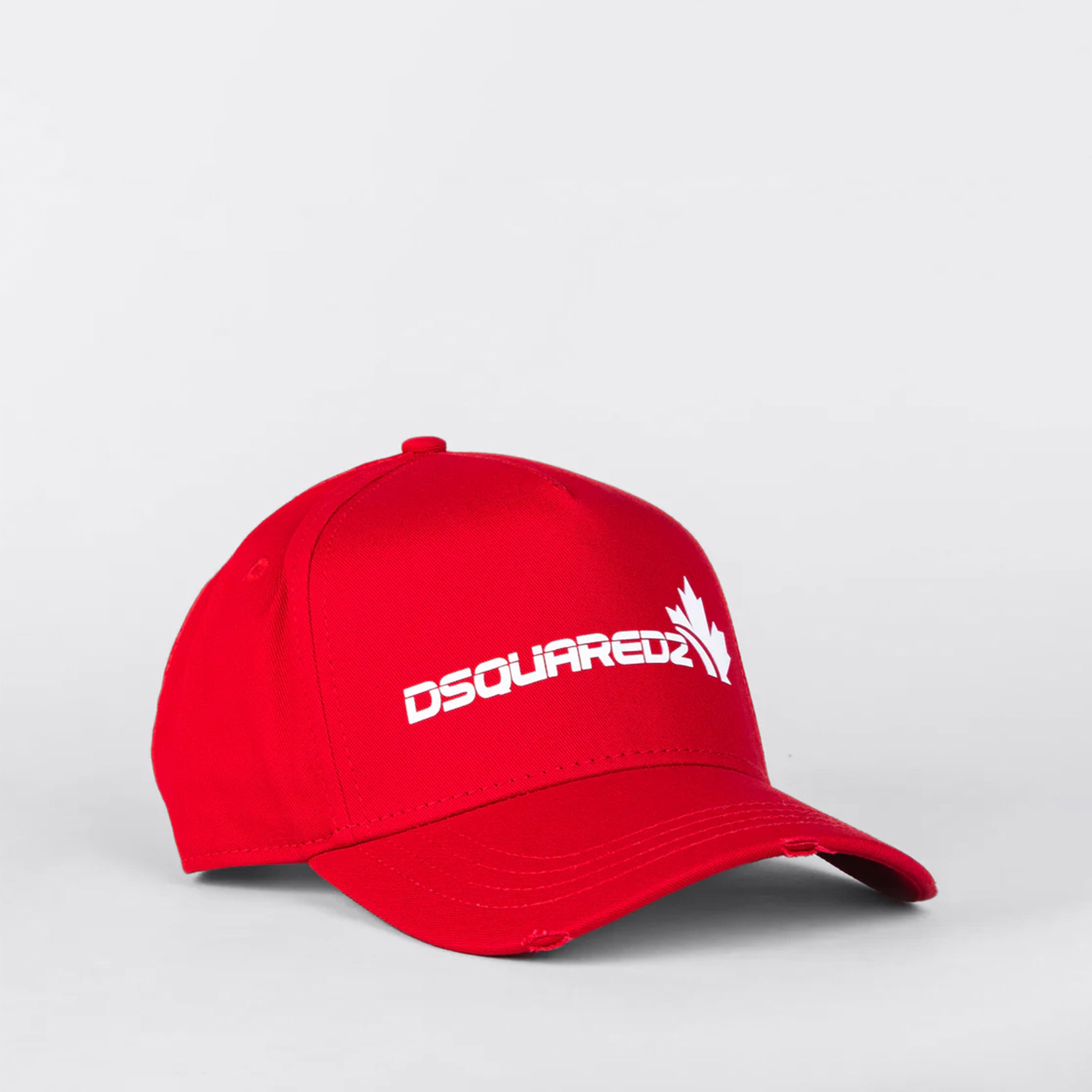 Gorra Roja Dsquared2 Leaf Logo