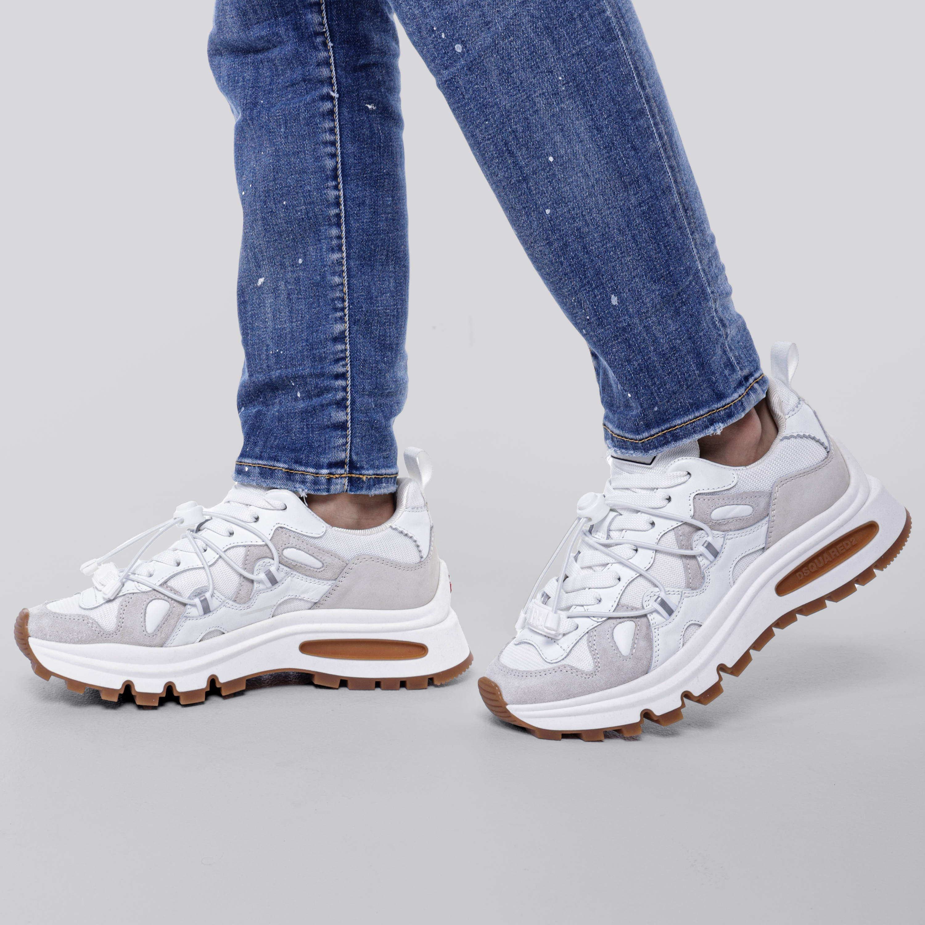 Sneakers Blancos Dsquared2 Panelled Bubble Laces