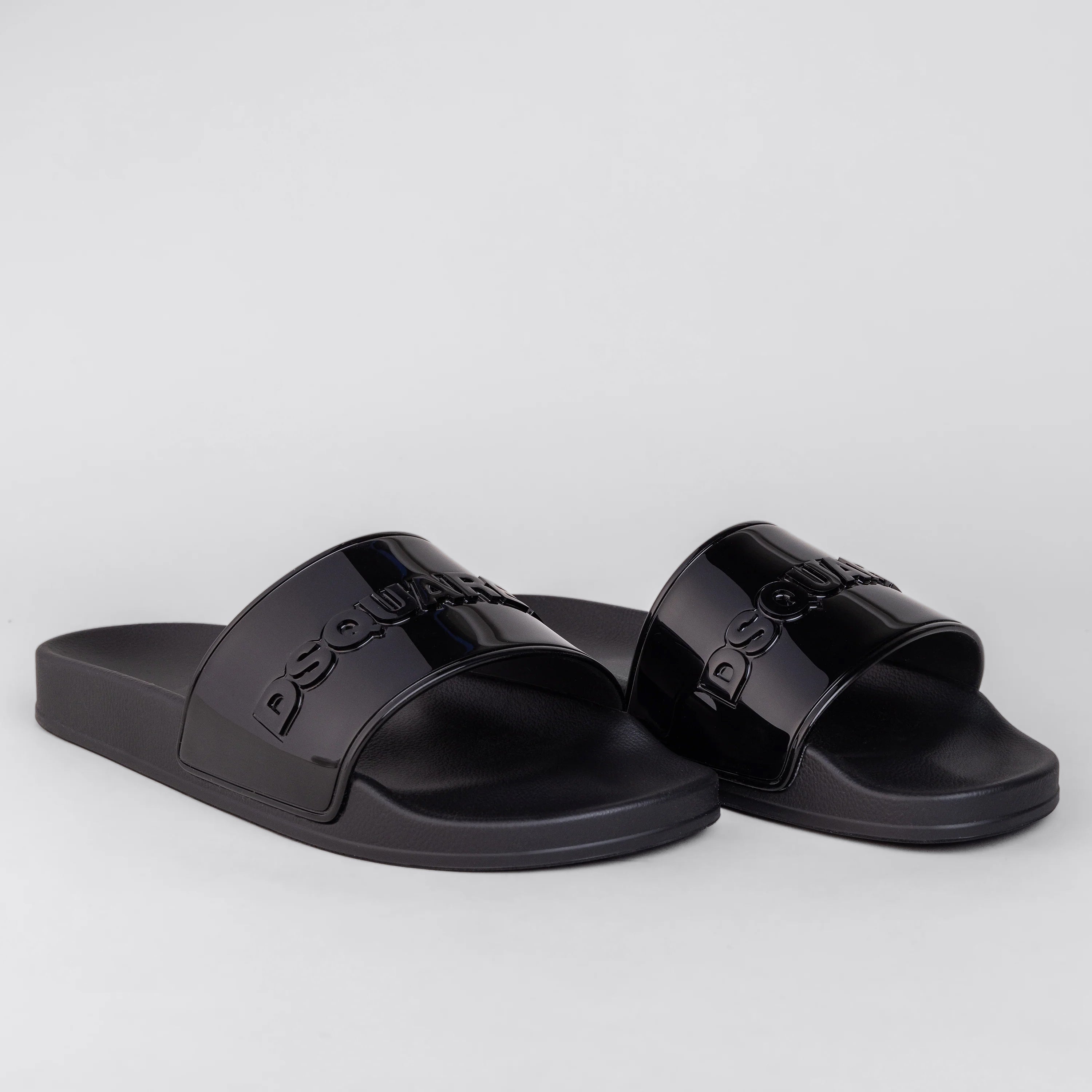 Sandalias Negras Negro Dsquared2 Logo W