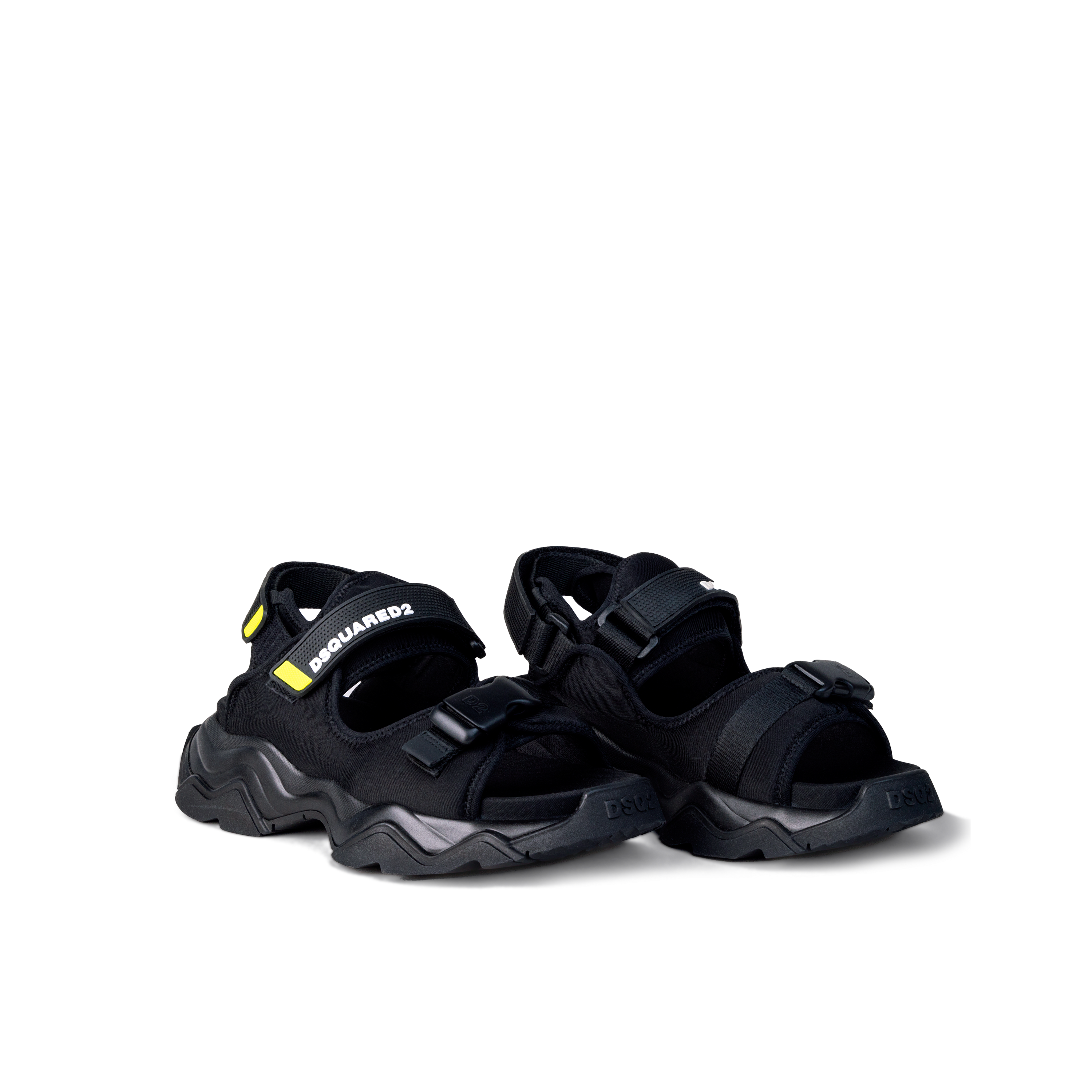 Sandalias Negras Dsquared2 Velcro