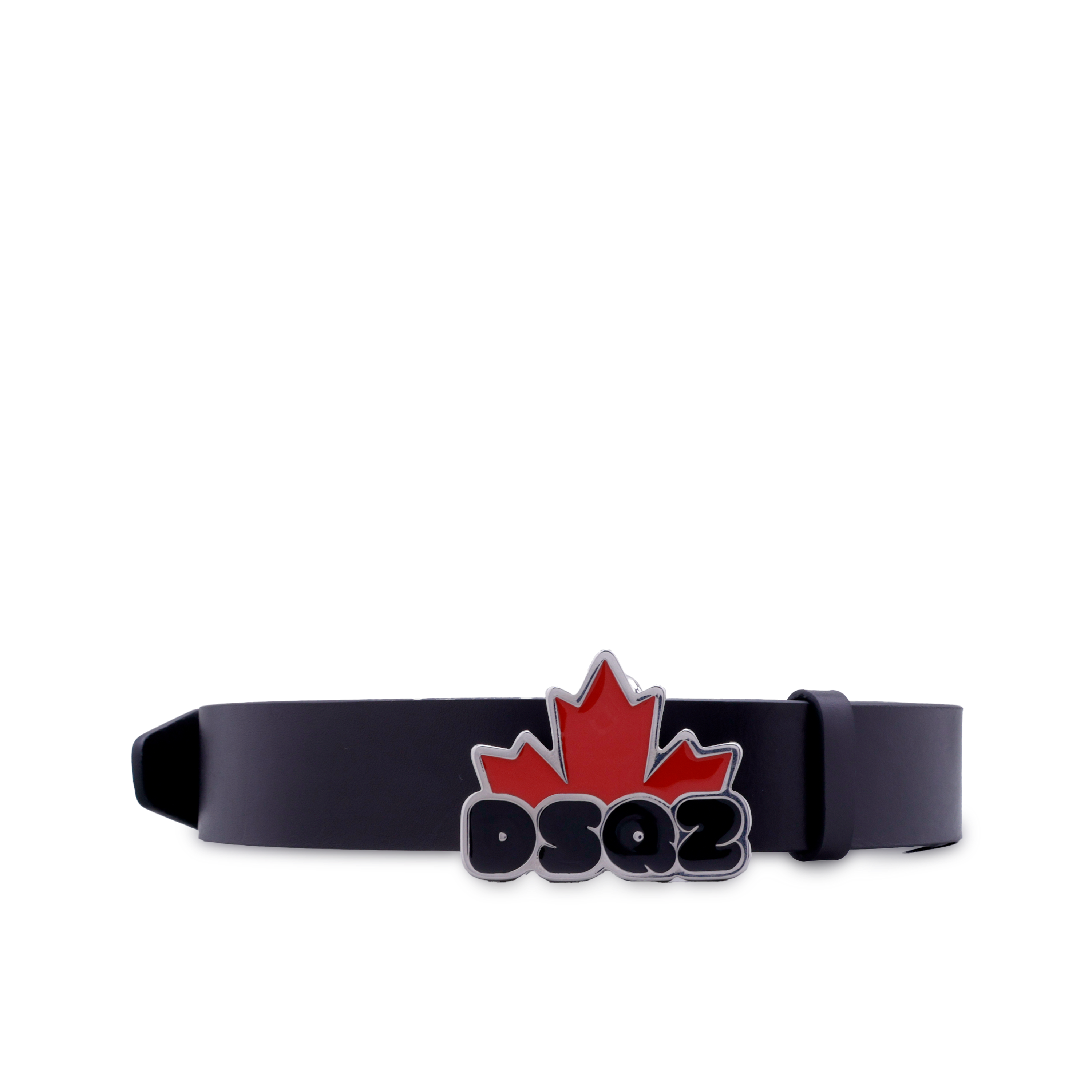 Cinturón Negro Dsquared2 Leaf