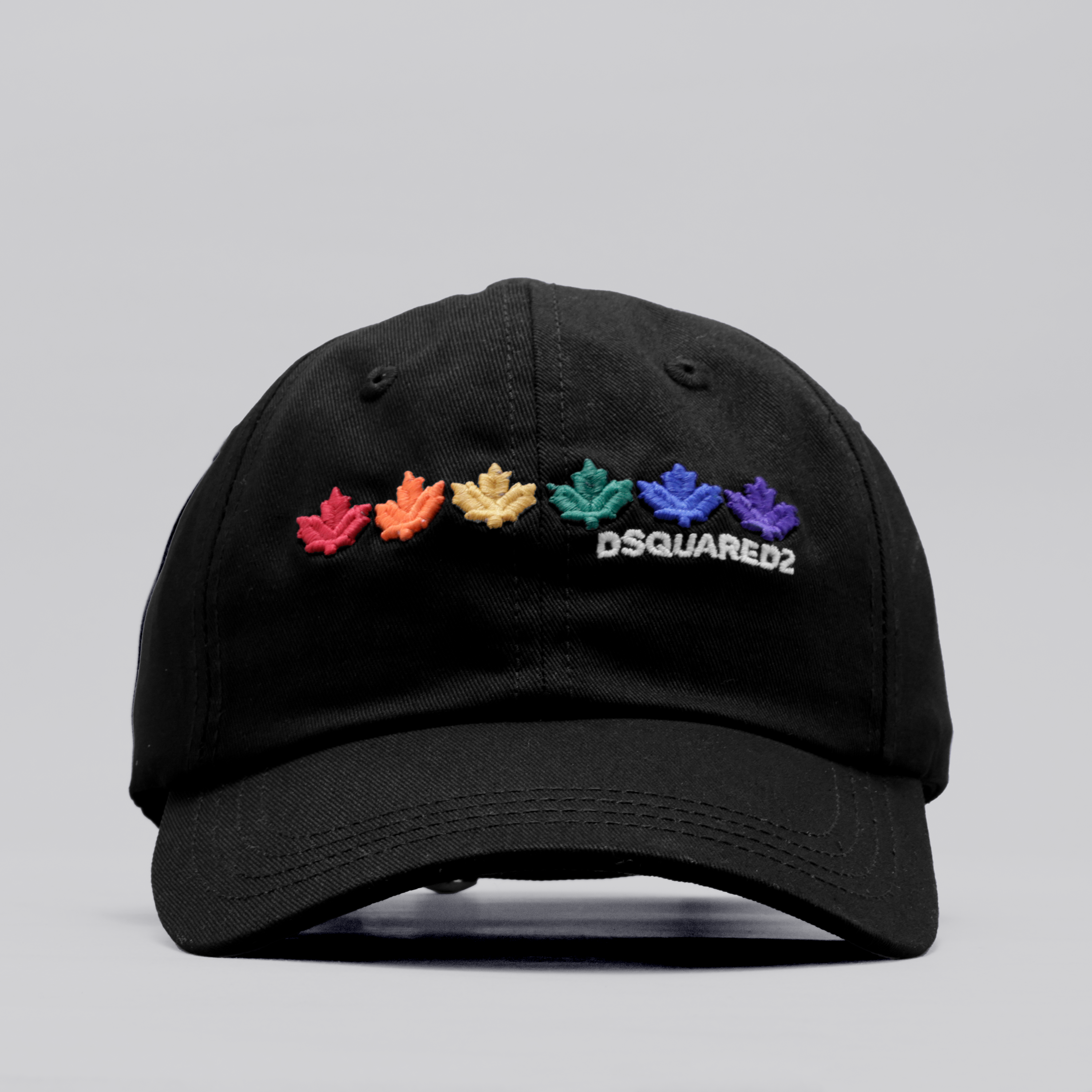 Gorra Negra Dsquared2 Multileafs