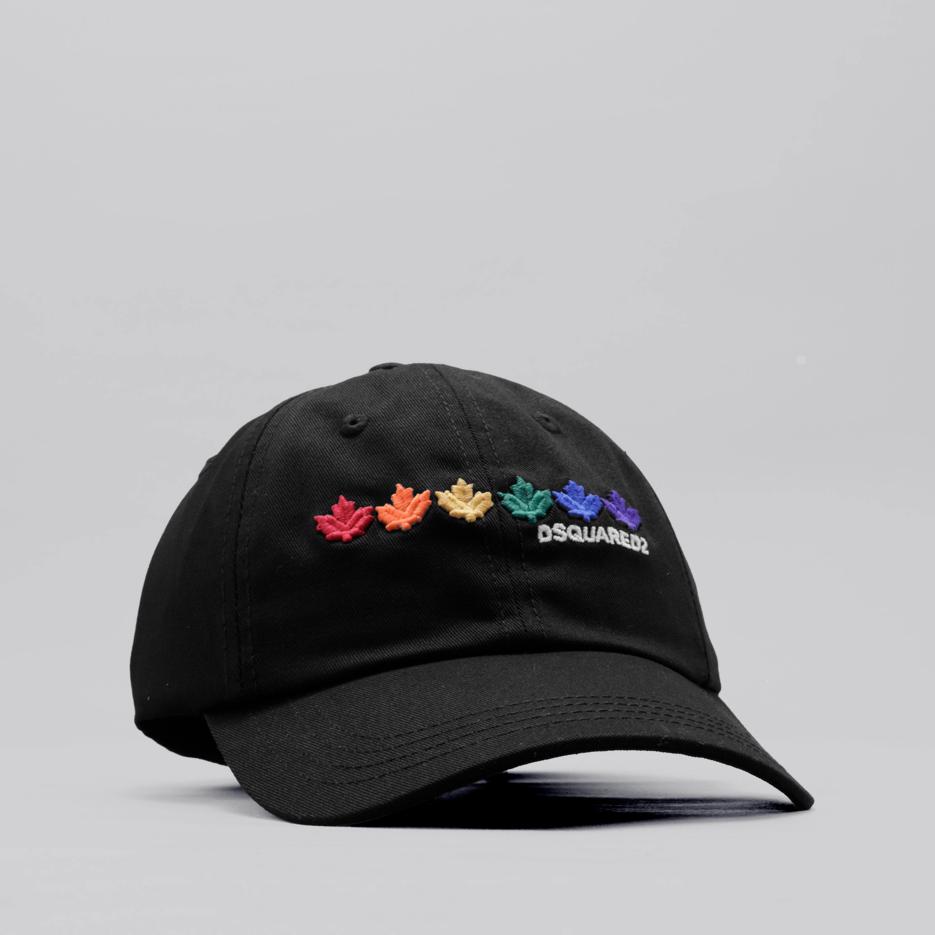 Gorra Negra Dsquared2 Multileafs