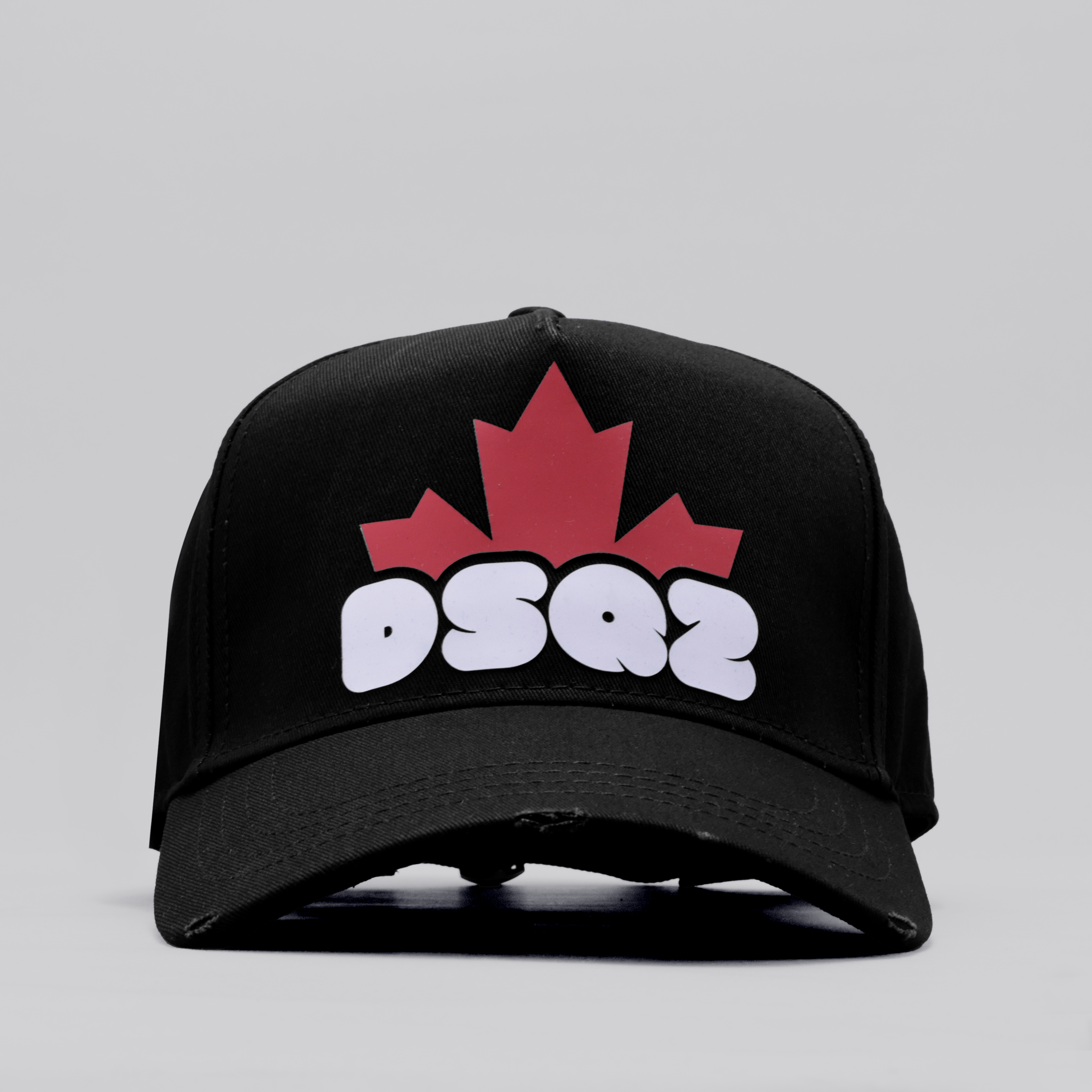 Gorra Negra Dsquared2 Cap Black Dsquared2 Dsq2 Leaf