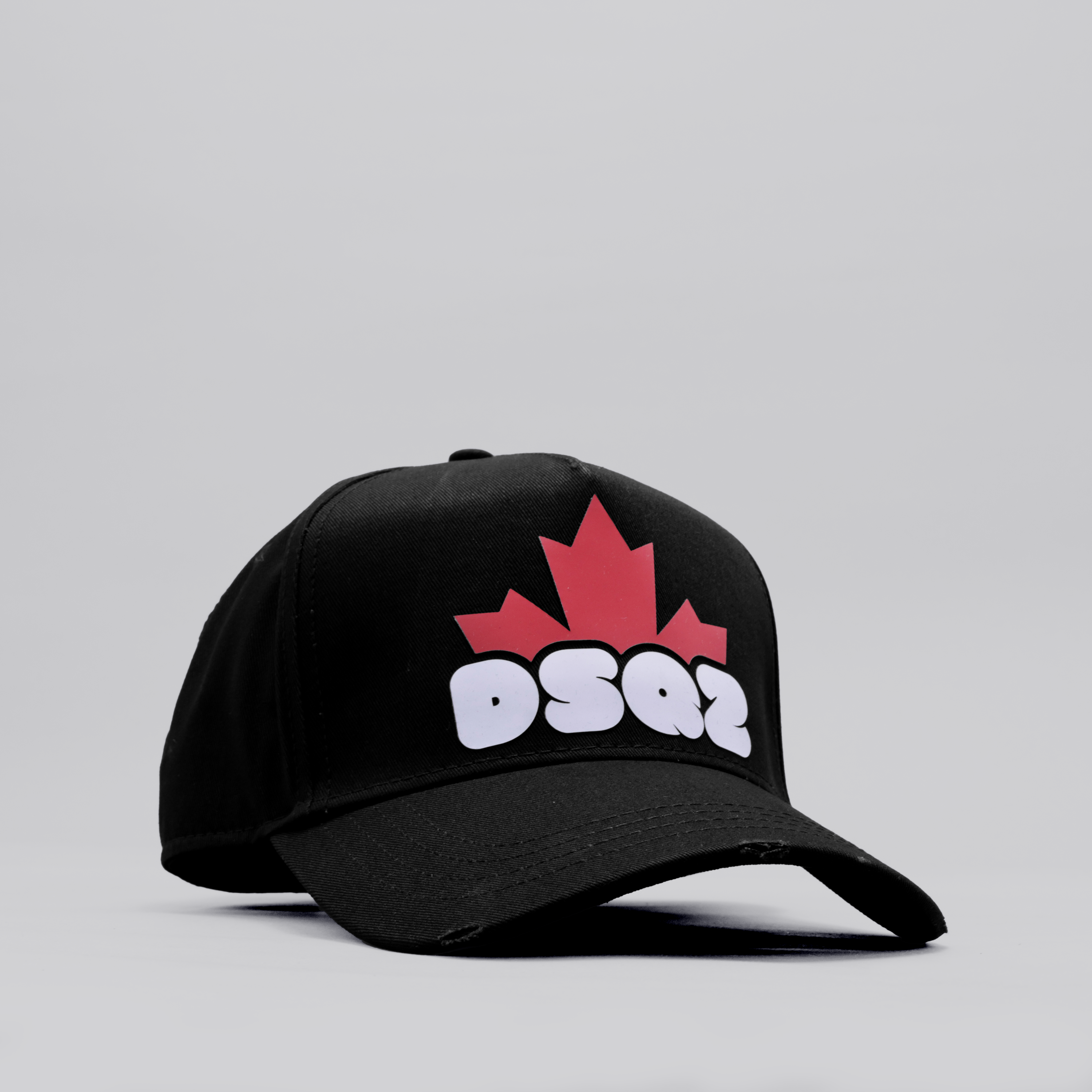 Gorra Negra Dsquared2 Cap Black Dsquared2 Dsq2 Leaf