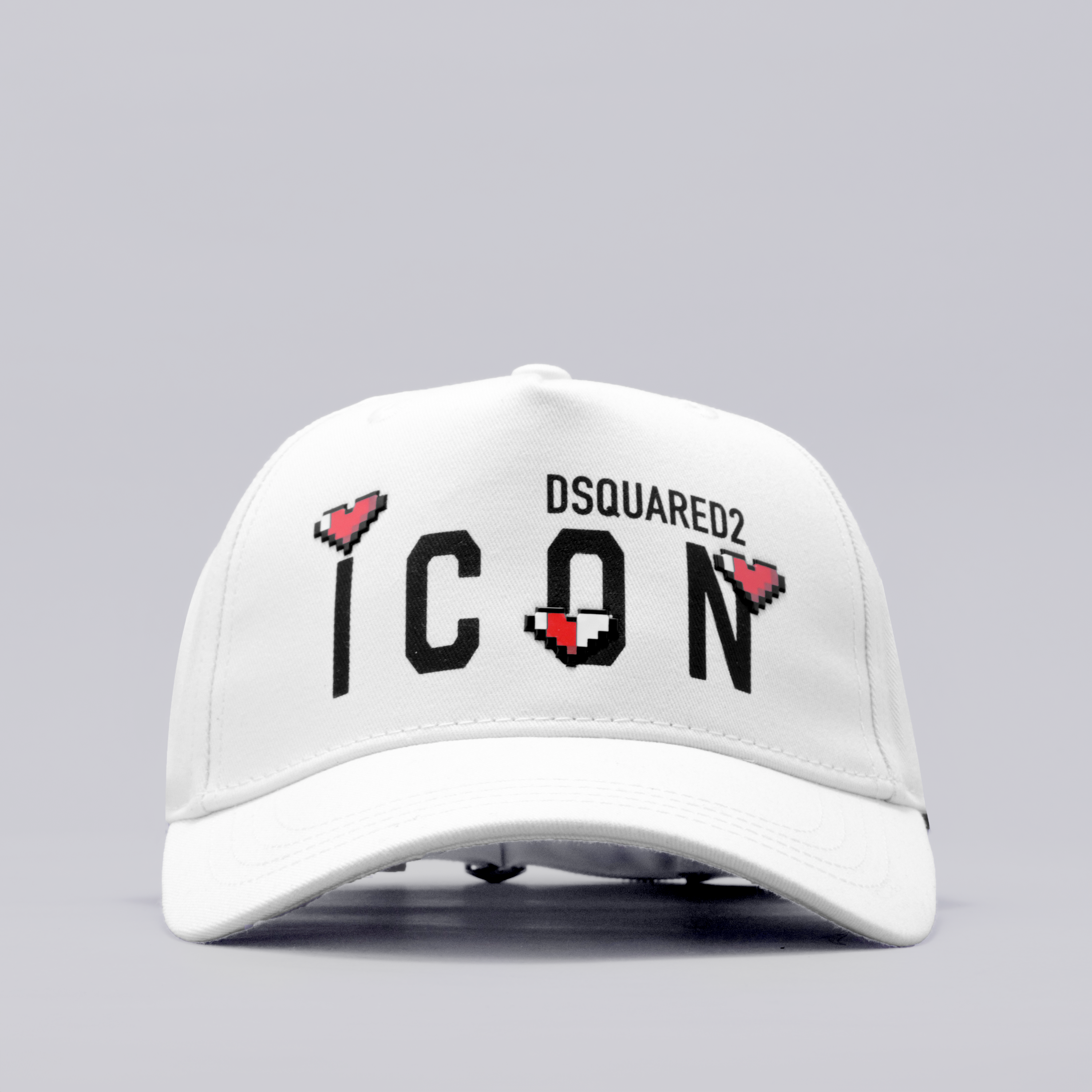 Gorra Blanca Dsquared2 Cap White Dsquared2 Icon Hearts
