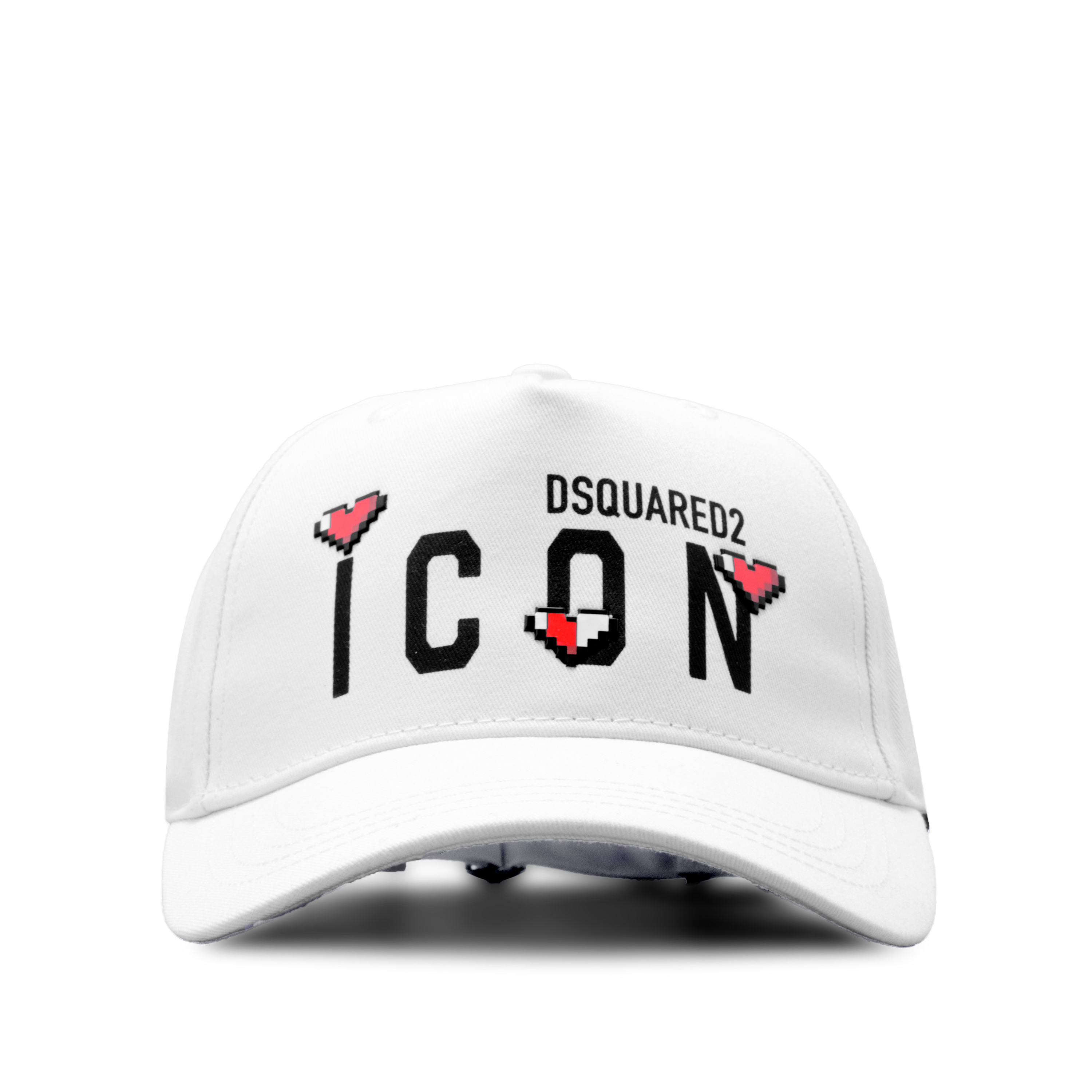 Gorra Blanca Dsquared2 Icon Hearts