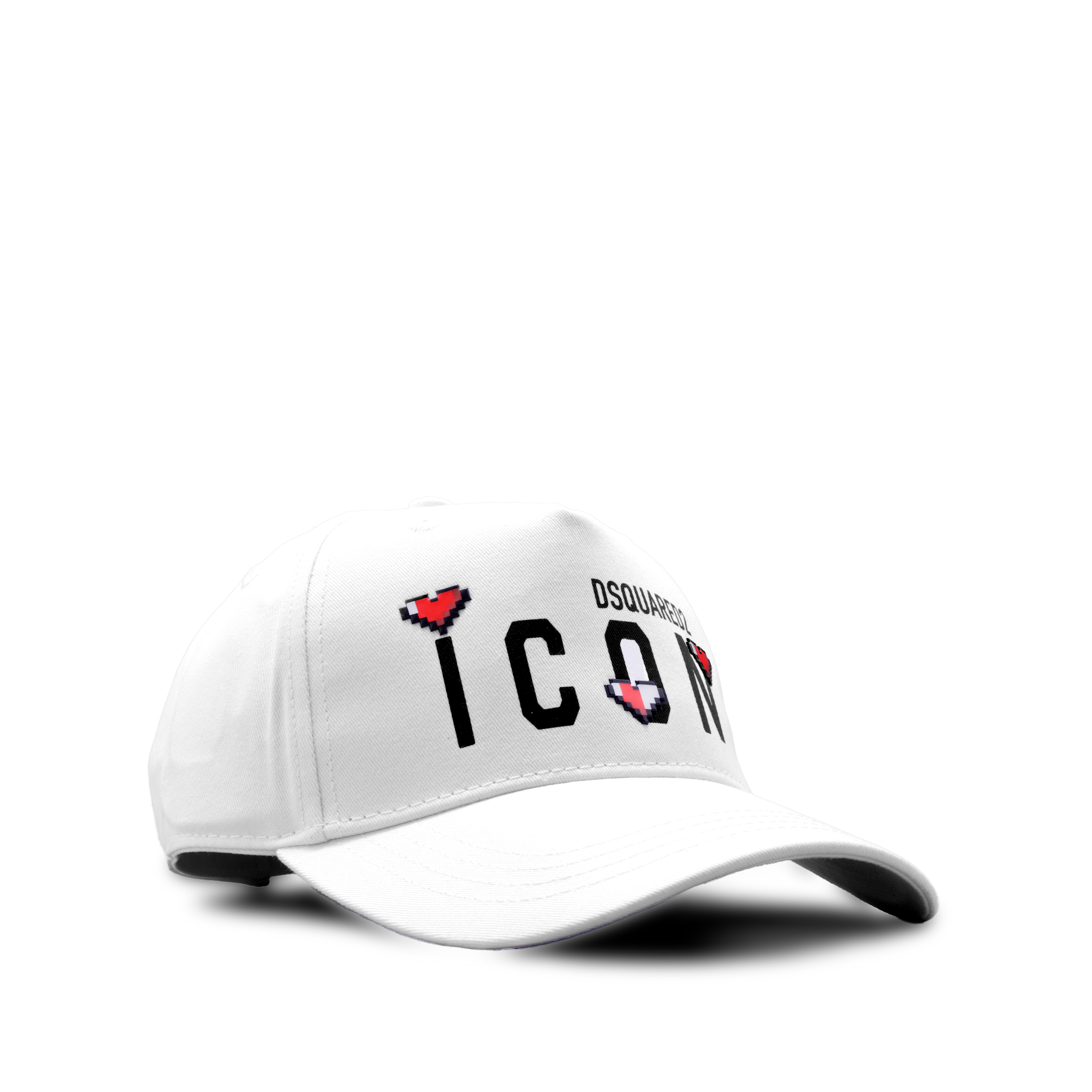 Gorra Blanca Dsquared2 Icon Hearts