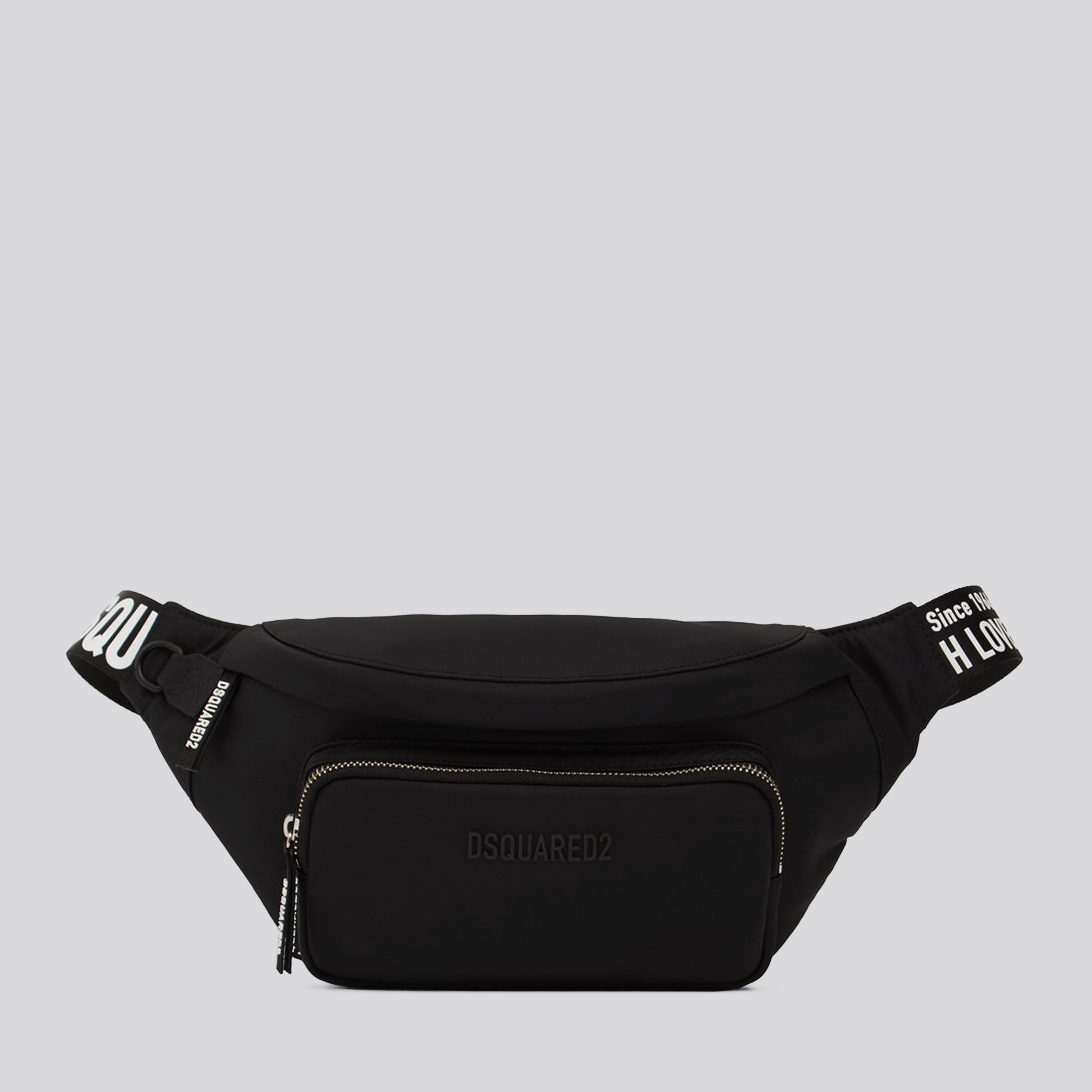 Riñonera Negro Dsquared2 Leaf