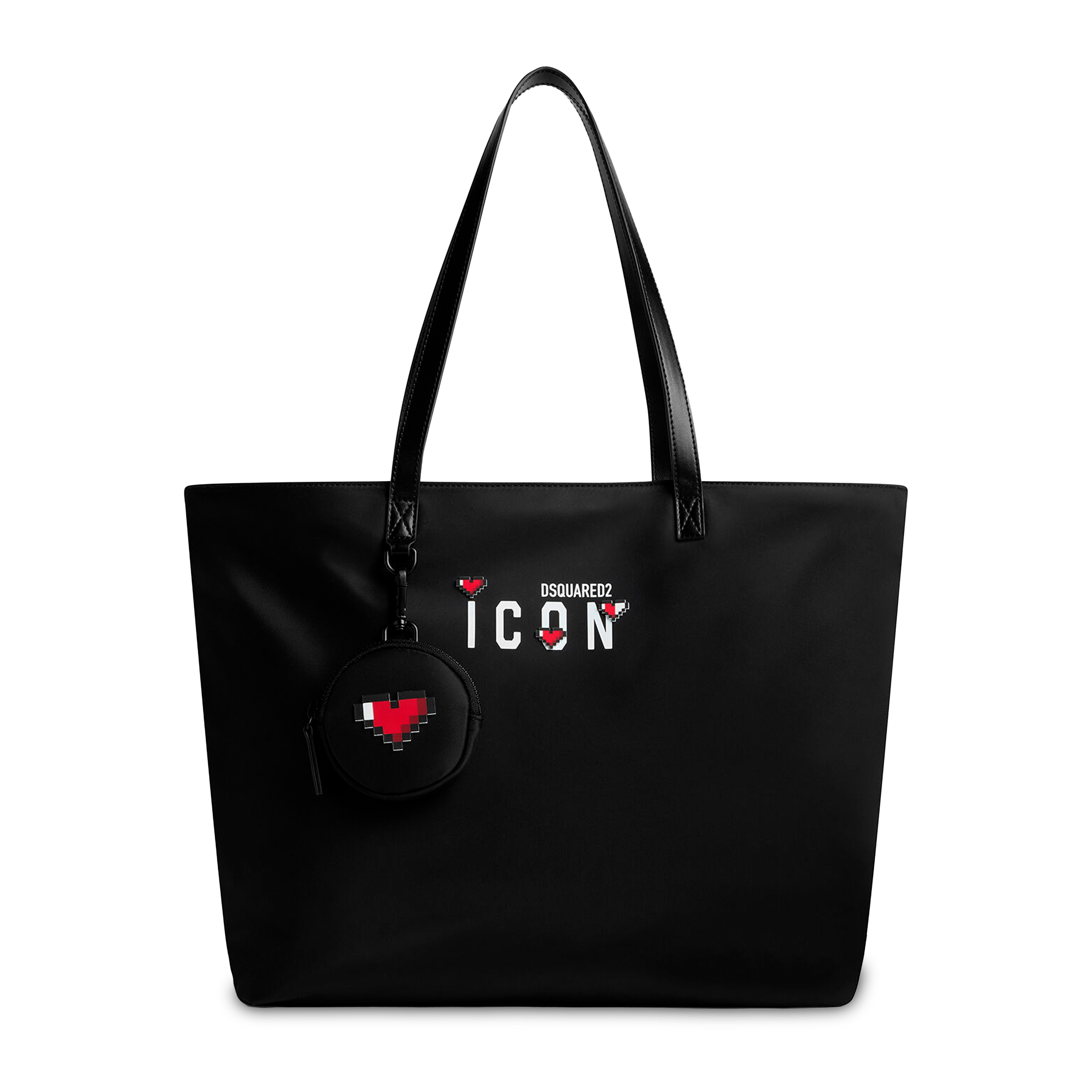 Cartera Negra Dsquared2 Icon Hearts
