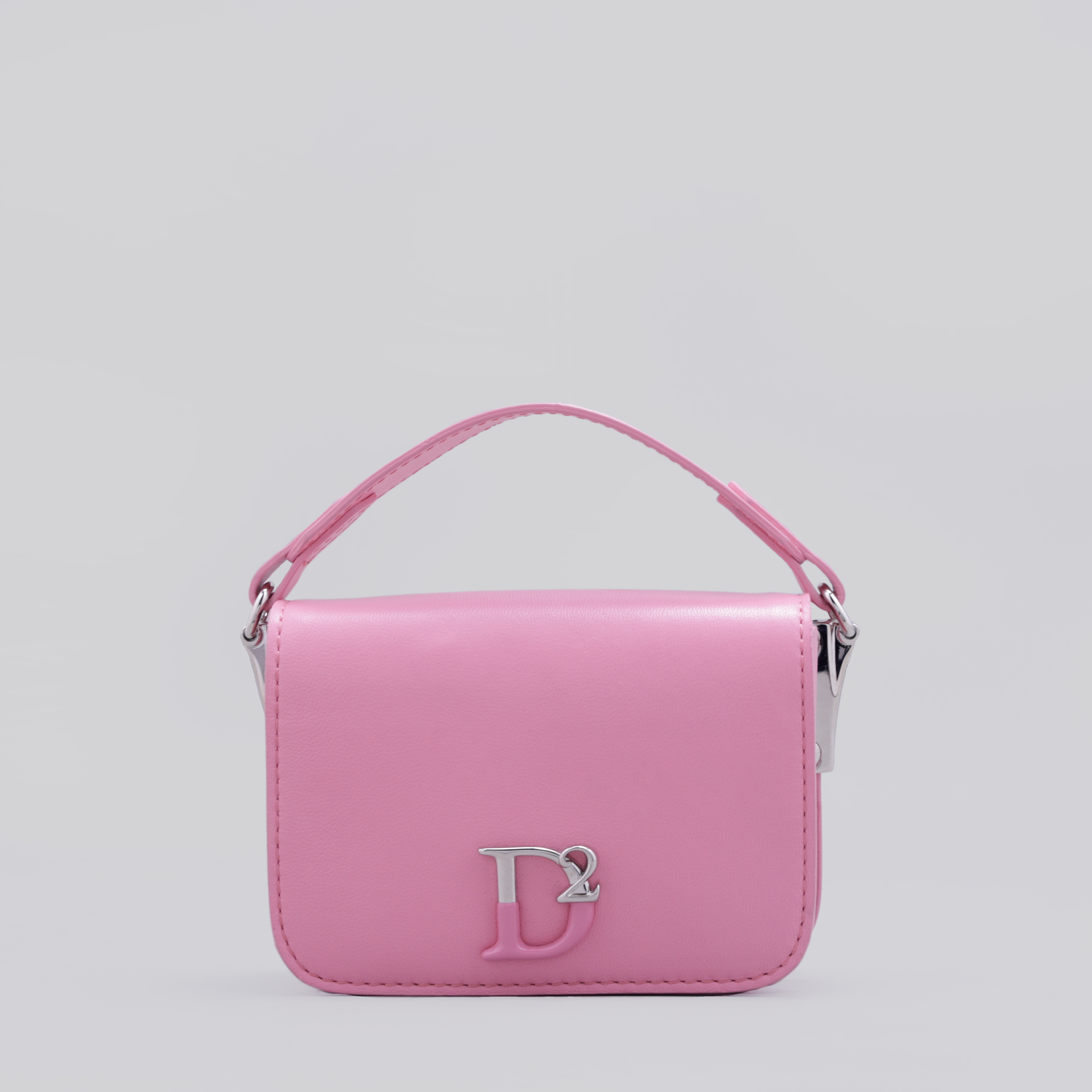 Cartera Rosada Dsquared2 D2 Plaque