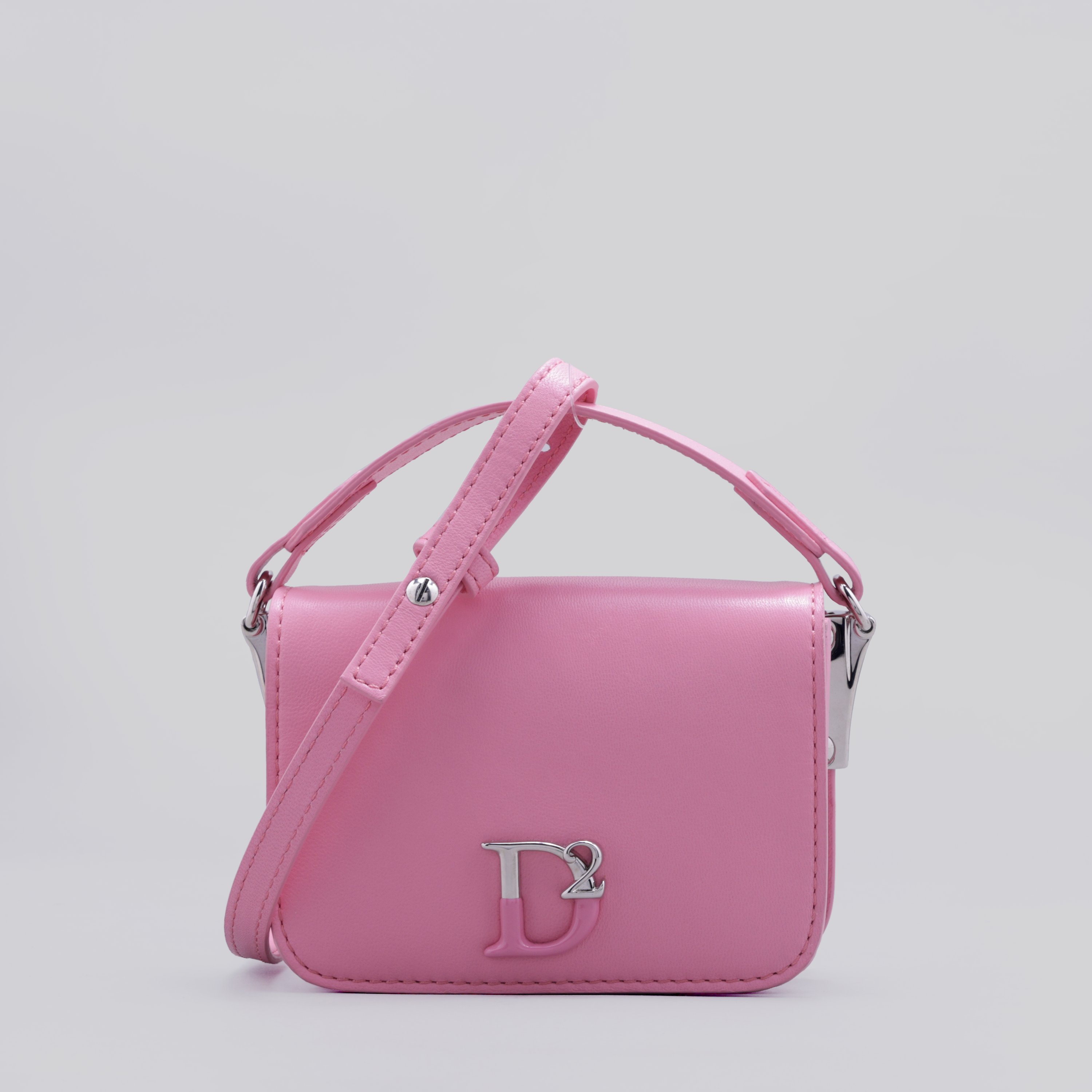 Cartera Rosada Dsquared2 D2 Plaque