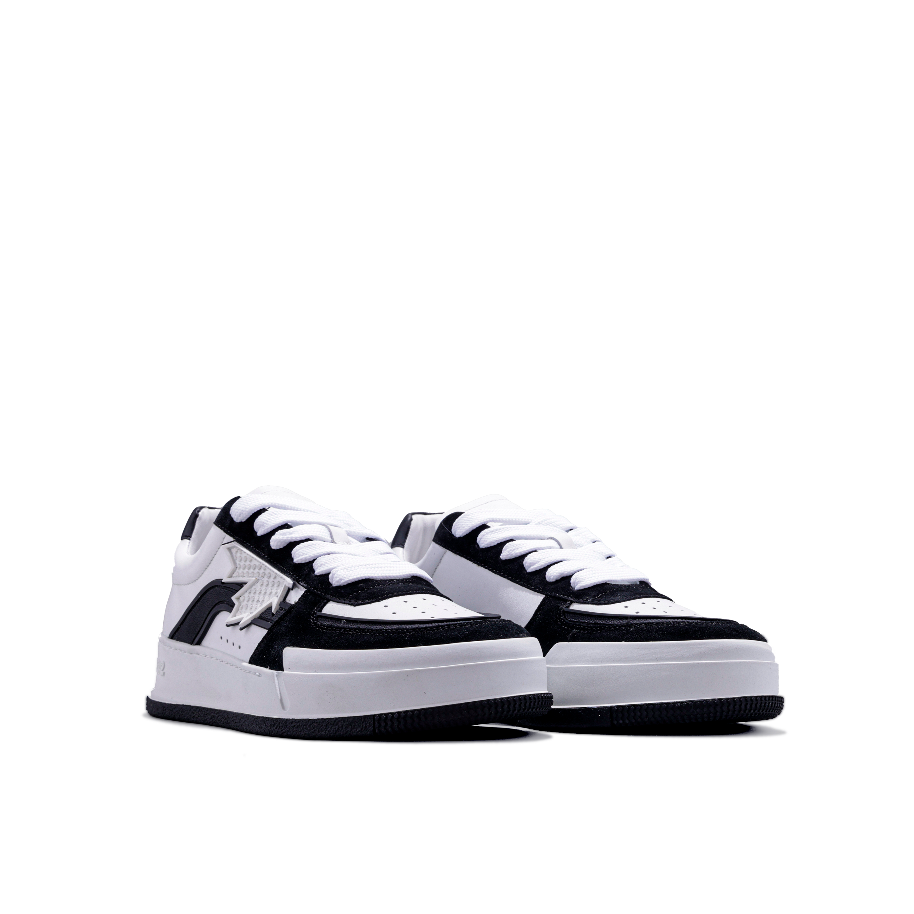 Sneakers Blancos Negro Dsquared2 Leaf