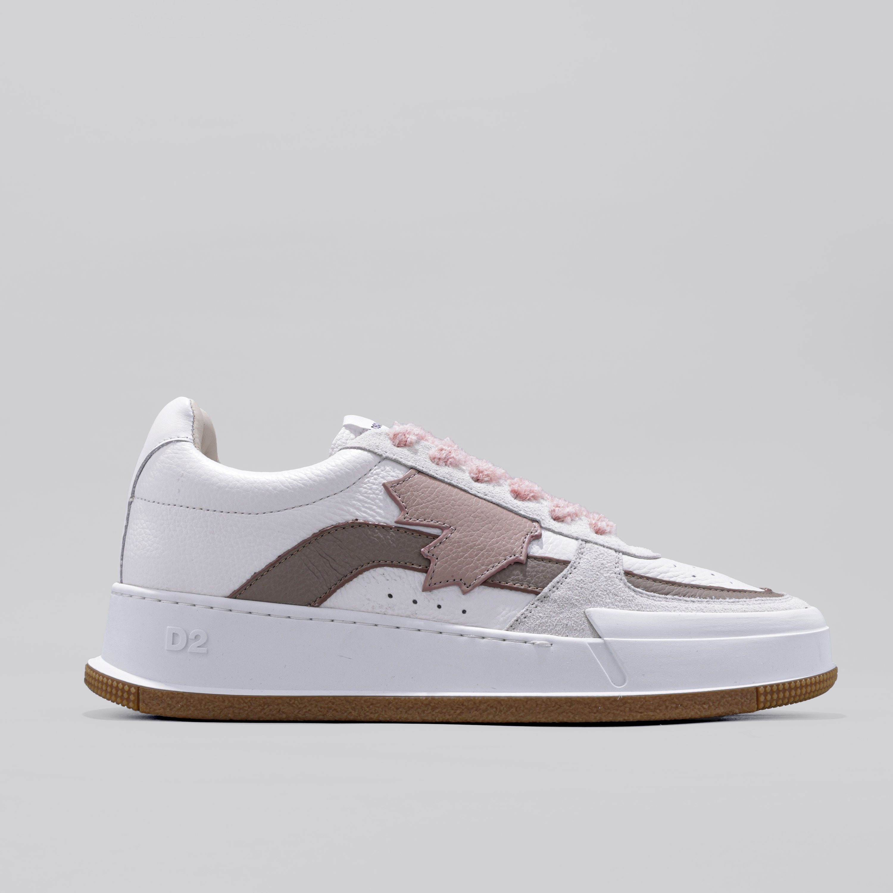 Sneakers Blancos Beige Dsquared2 Leaf