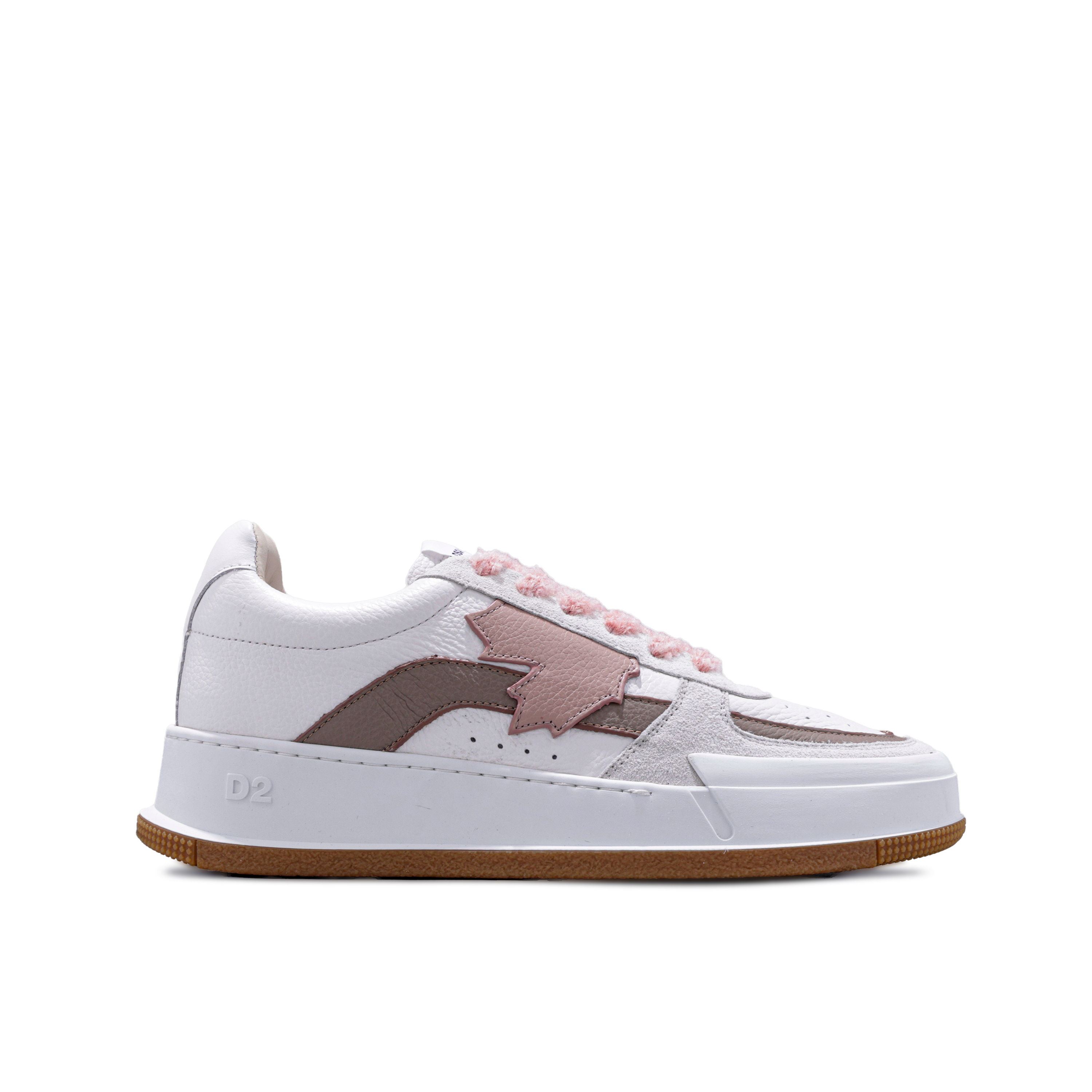 Sneakers Blancos Beige Dsquared2 Leaf