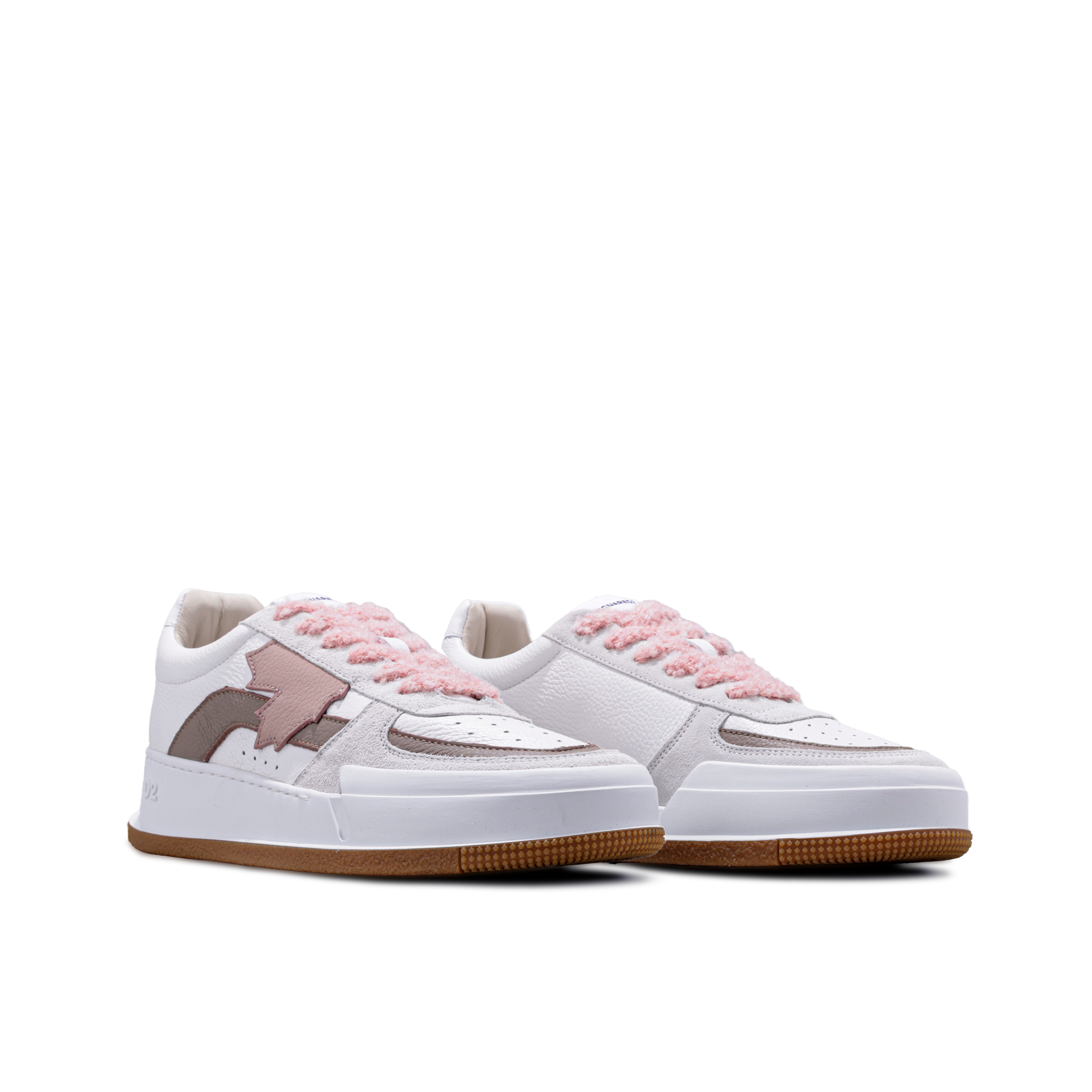 Sneakers Blancos Beige Dsquared2 Leaf