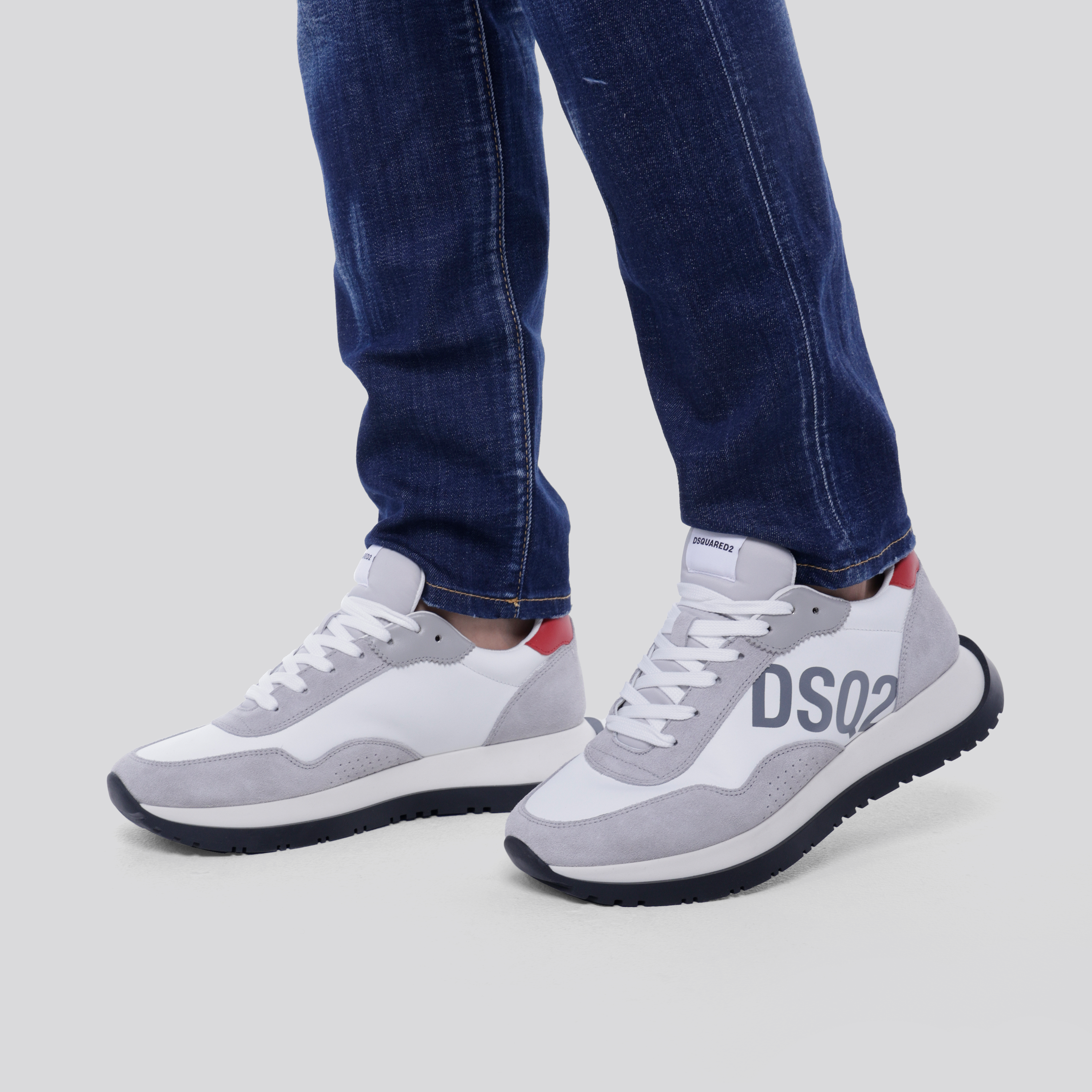 Sneakers Gris Dsquared2 Red DSQ2 Print