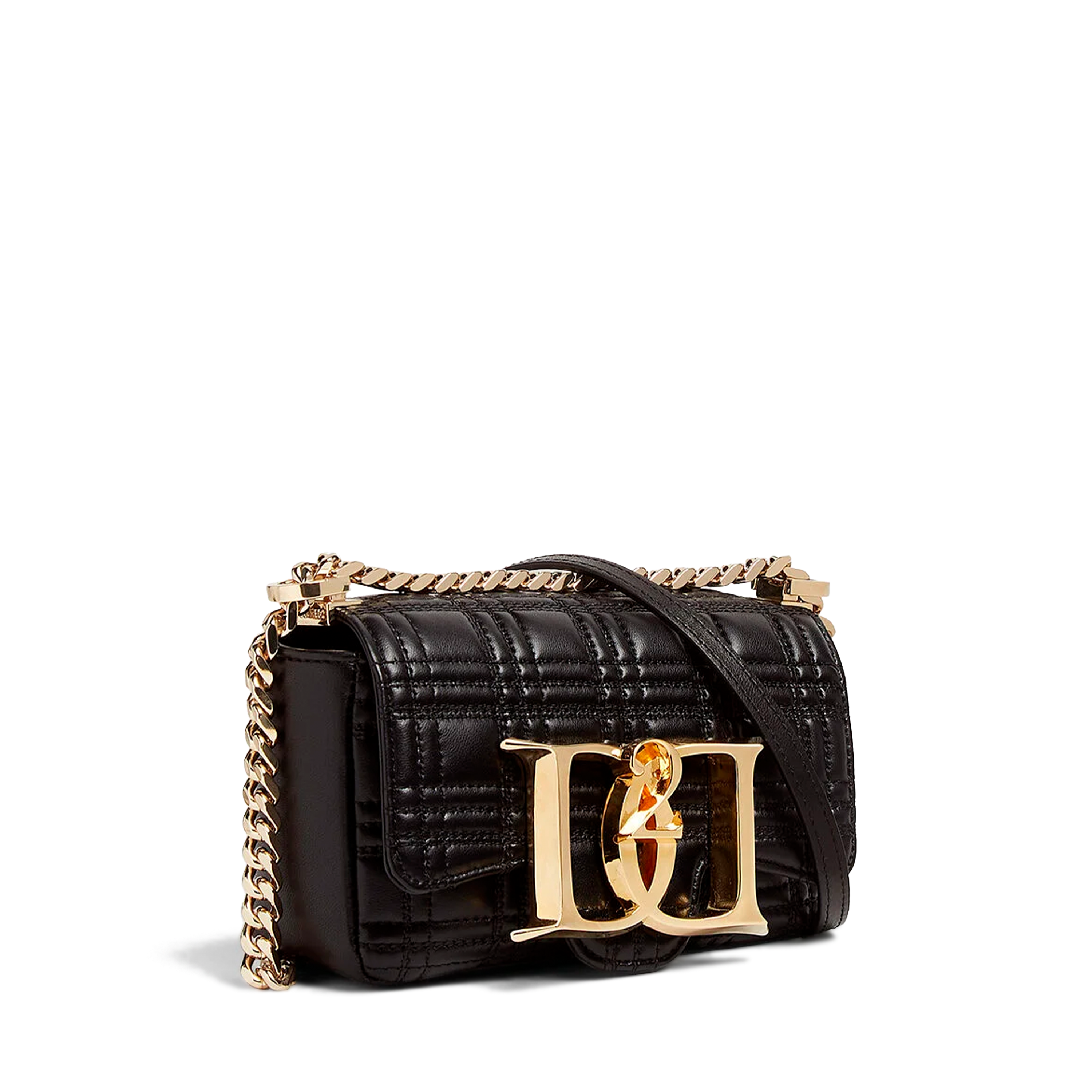 Cartera Negra Dsquared2 Gold Double D