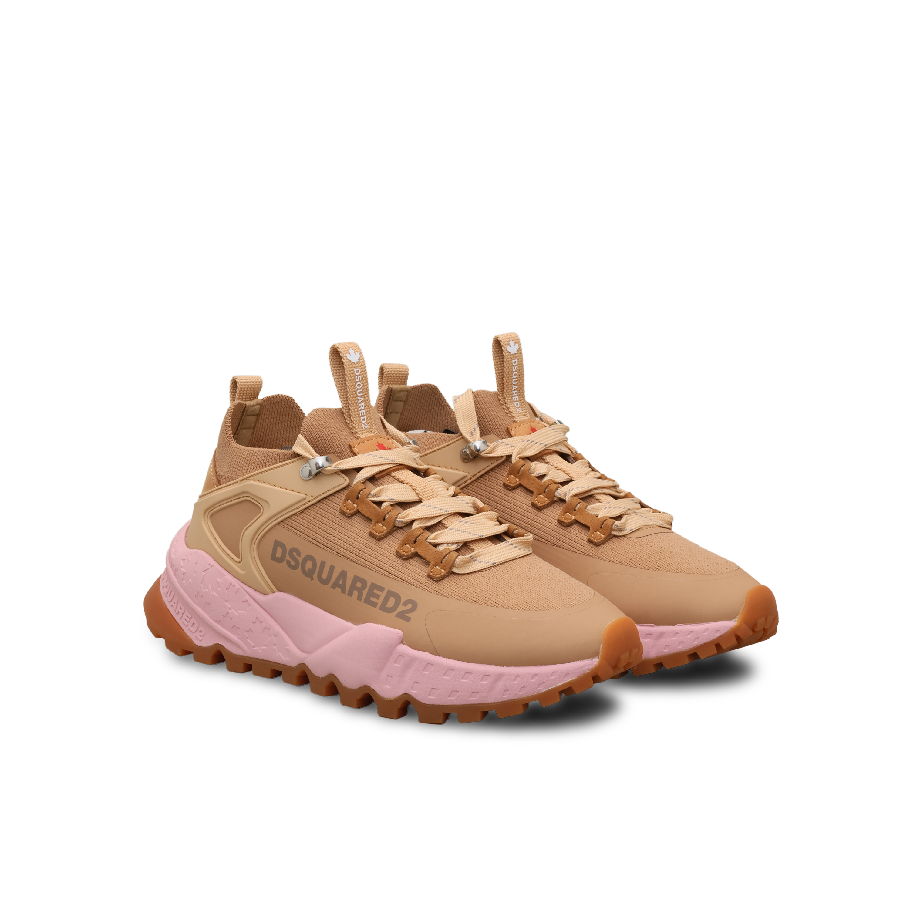 Sneakers Beige Dsquared2 Logo