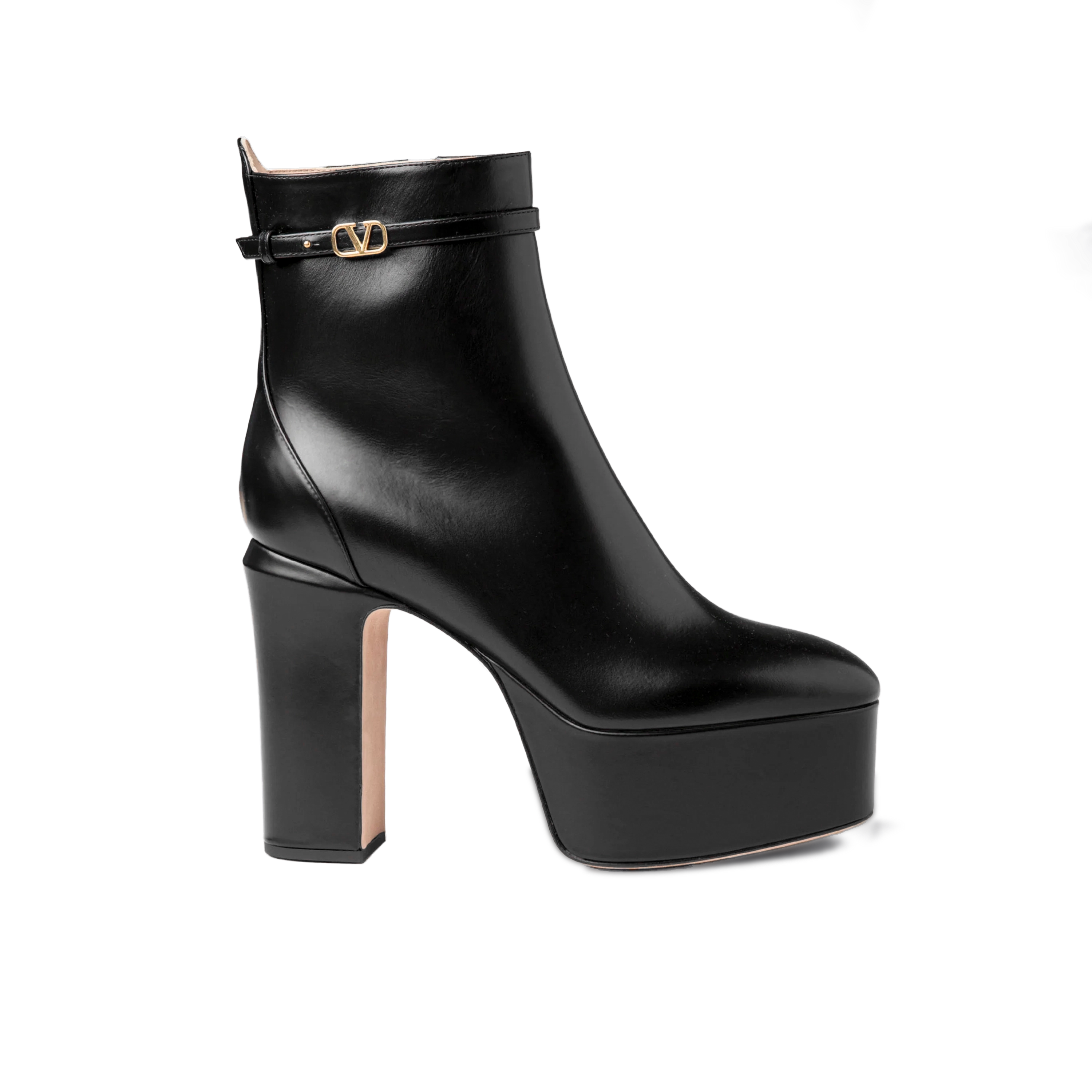 Botas Negras Valentino Vlogo 125 mm