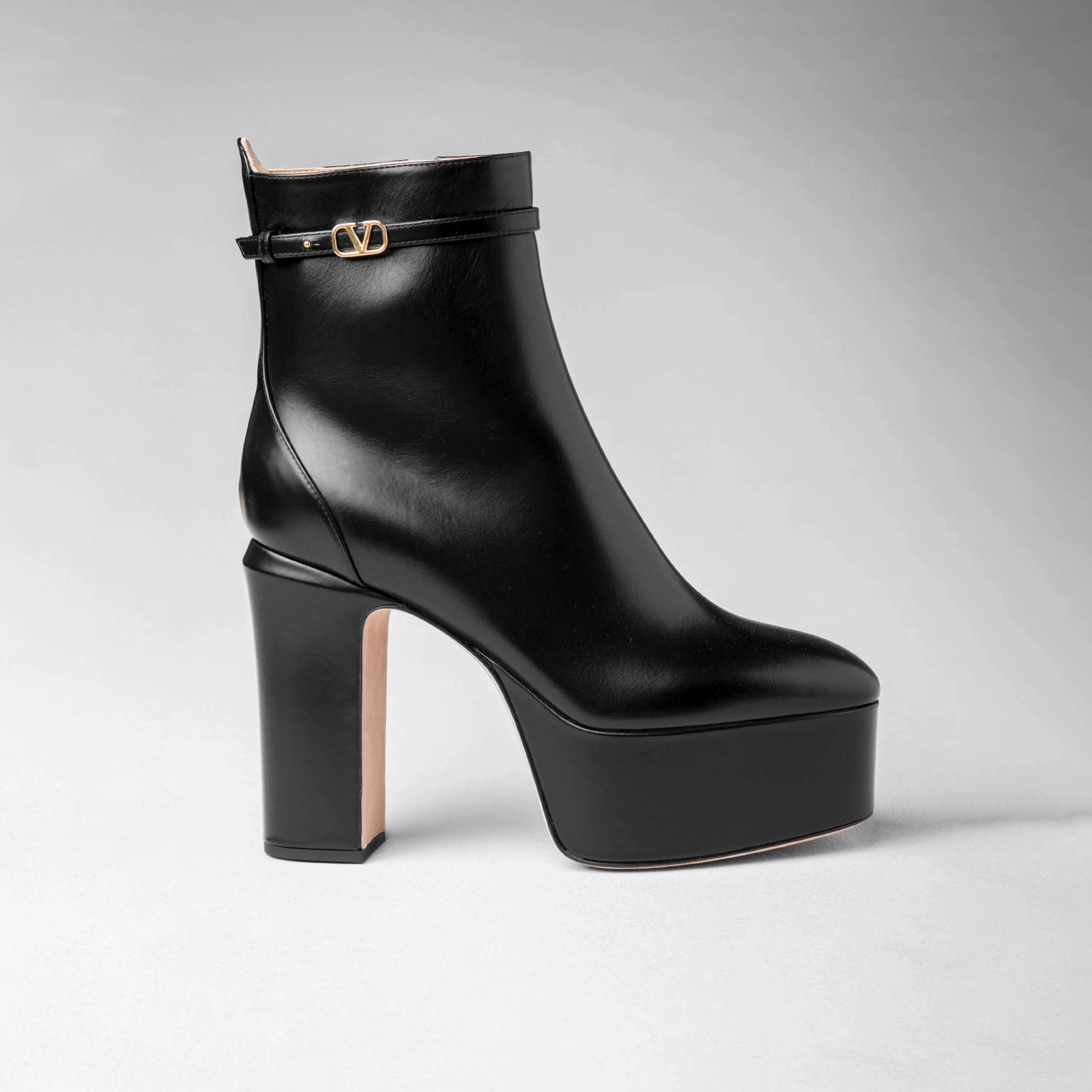 Botas Negras Valentino Vlogo 125 mm