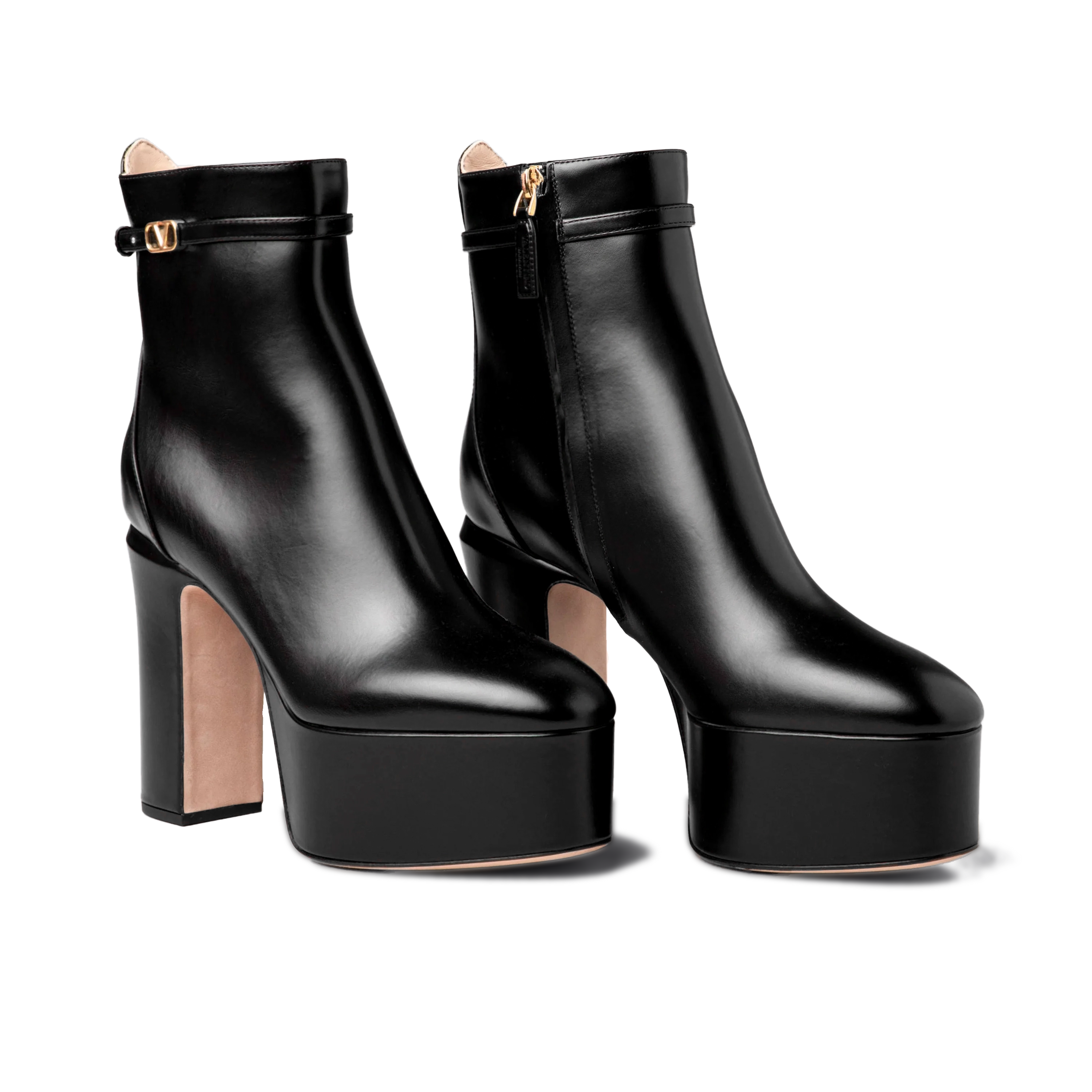 Botas Negras Valentino Vlogo 125 mm