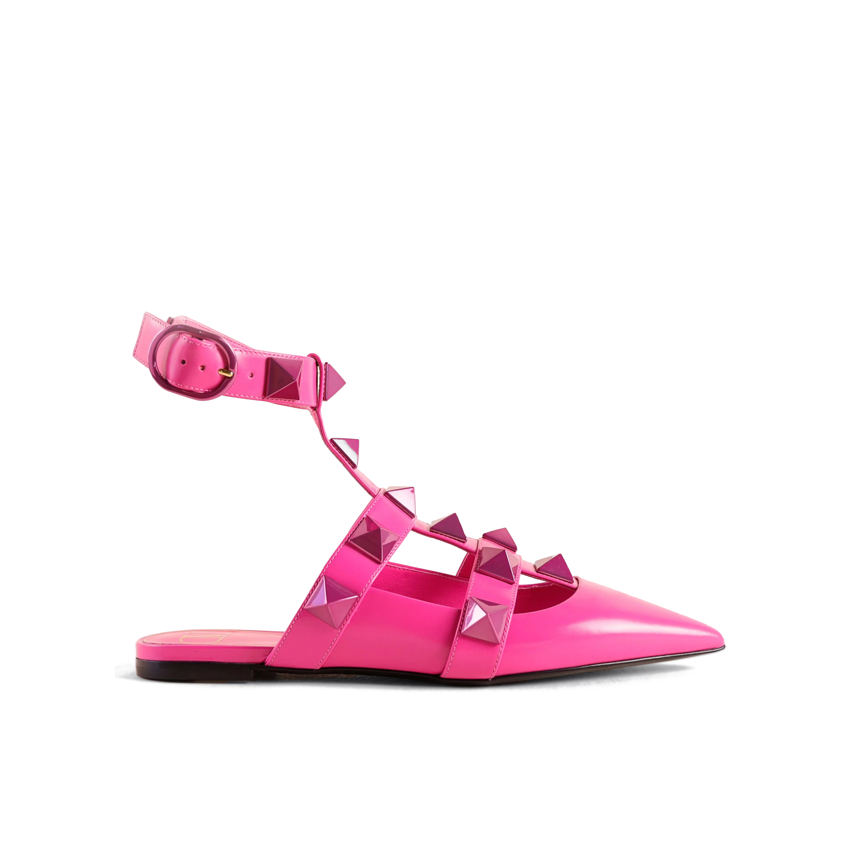 Sandalias Rosa-Rosa Valentino Flat