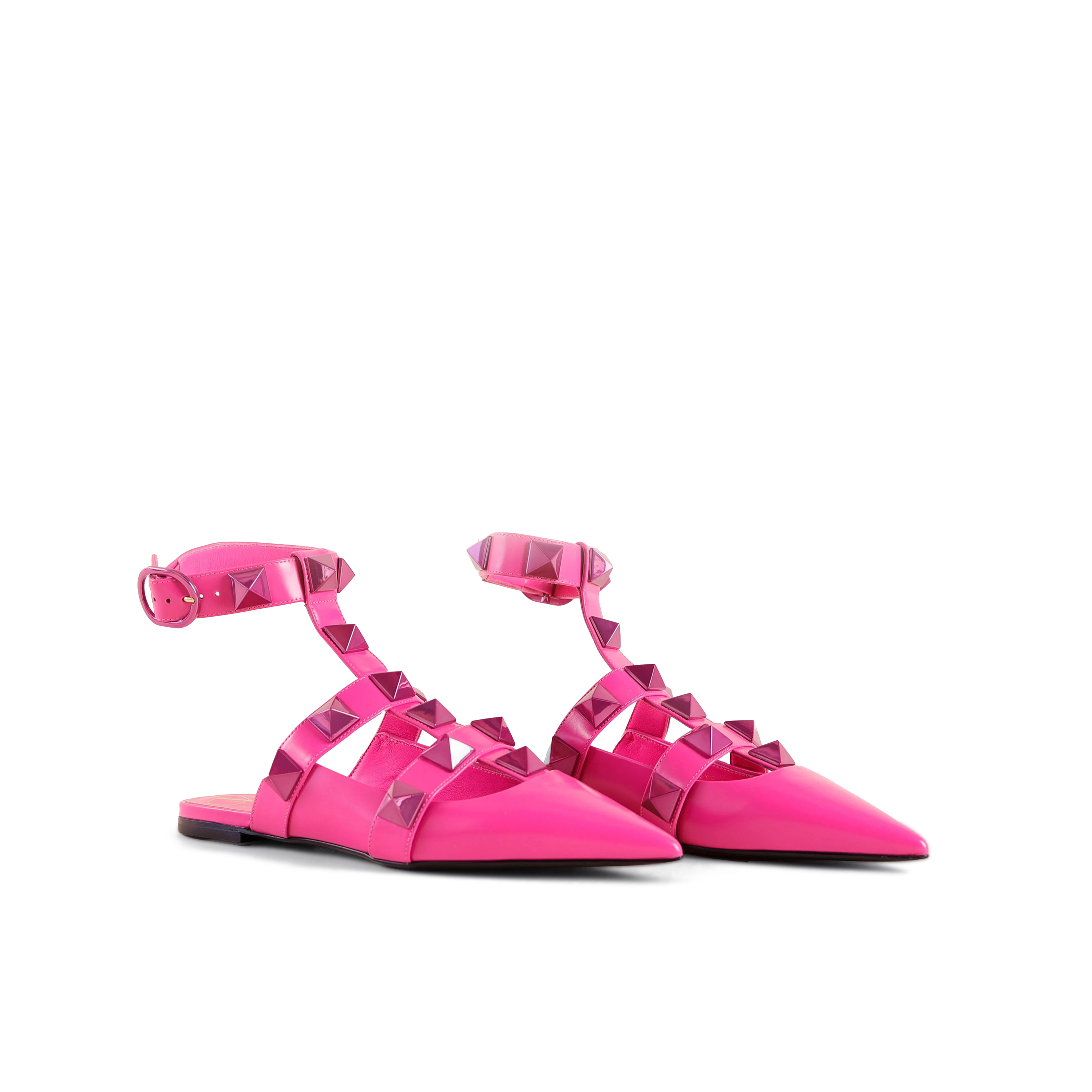 Sandalias Rosa-Rosa Valentino Flat