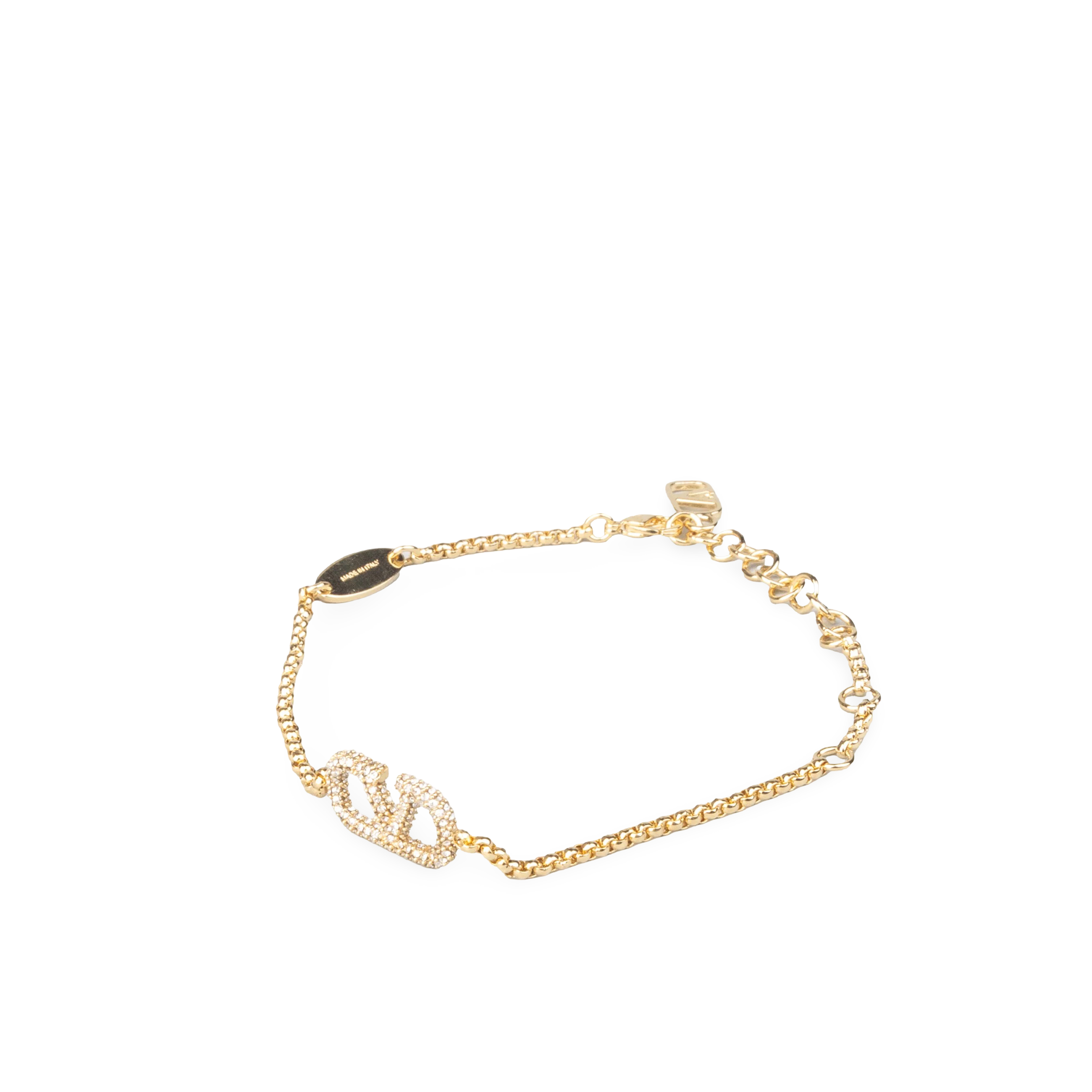 Brazalete Dorado Valentino Crystals Vlogo