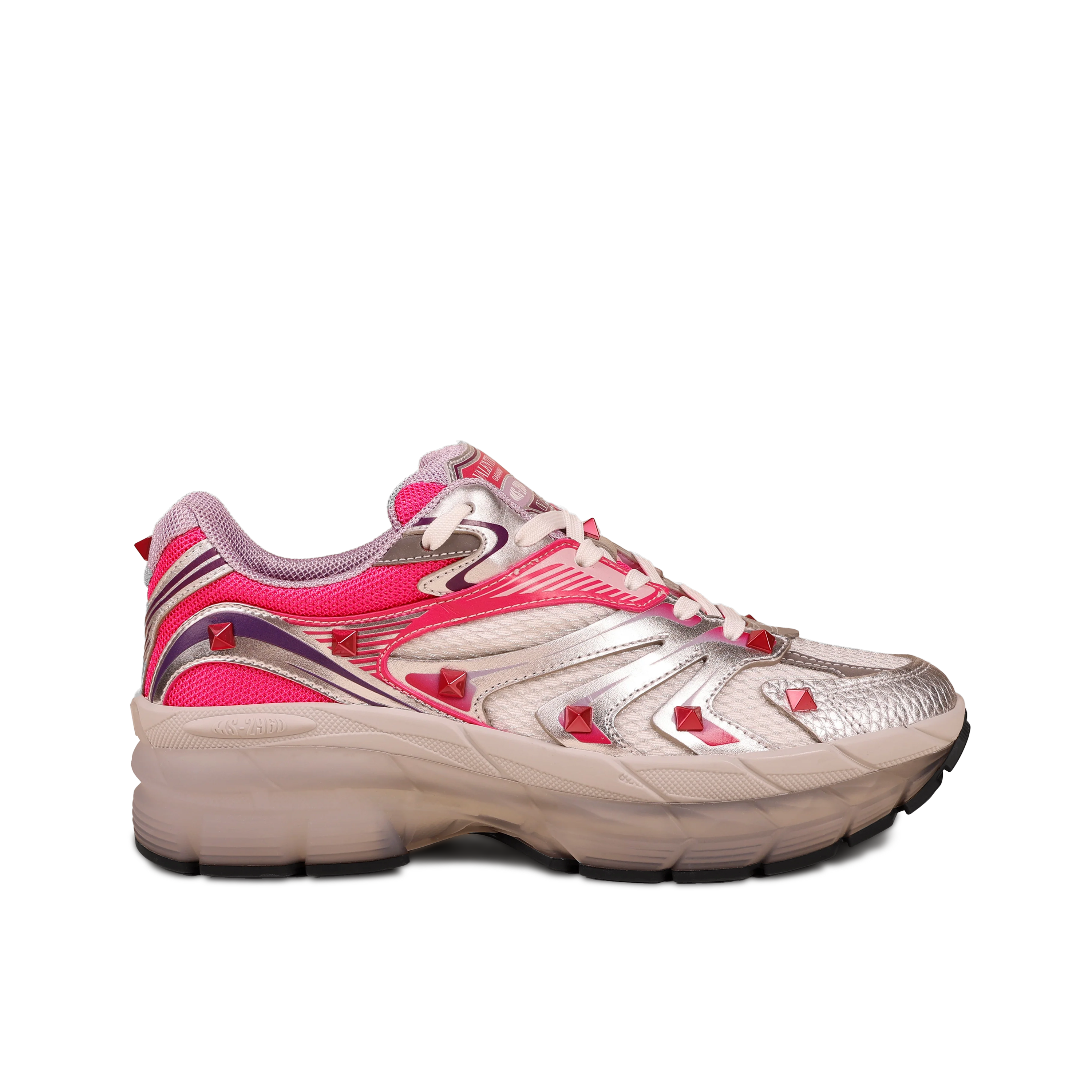 Sneakers Fuchsia Valentino MS- 2960 Rockstuds