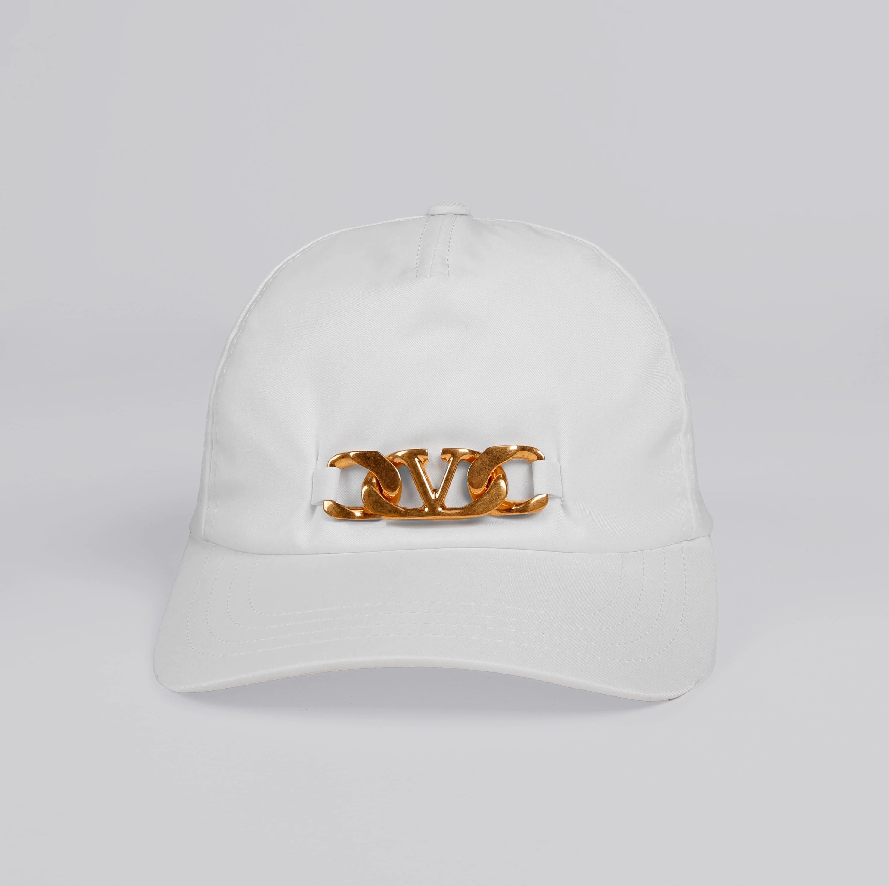 Gorra Blanca Valentino Vlogo