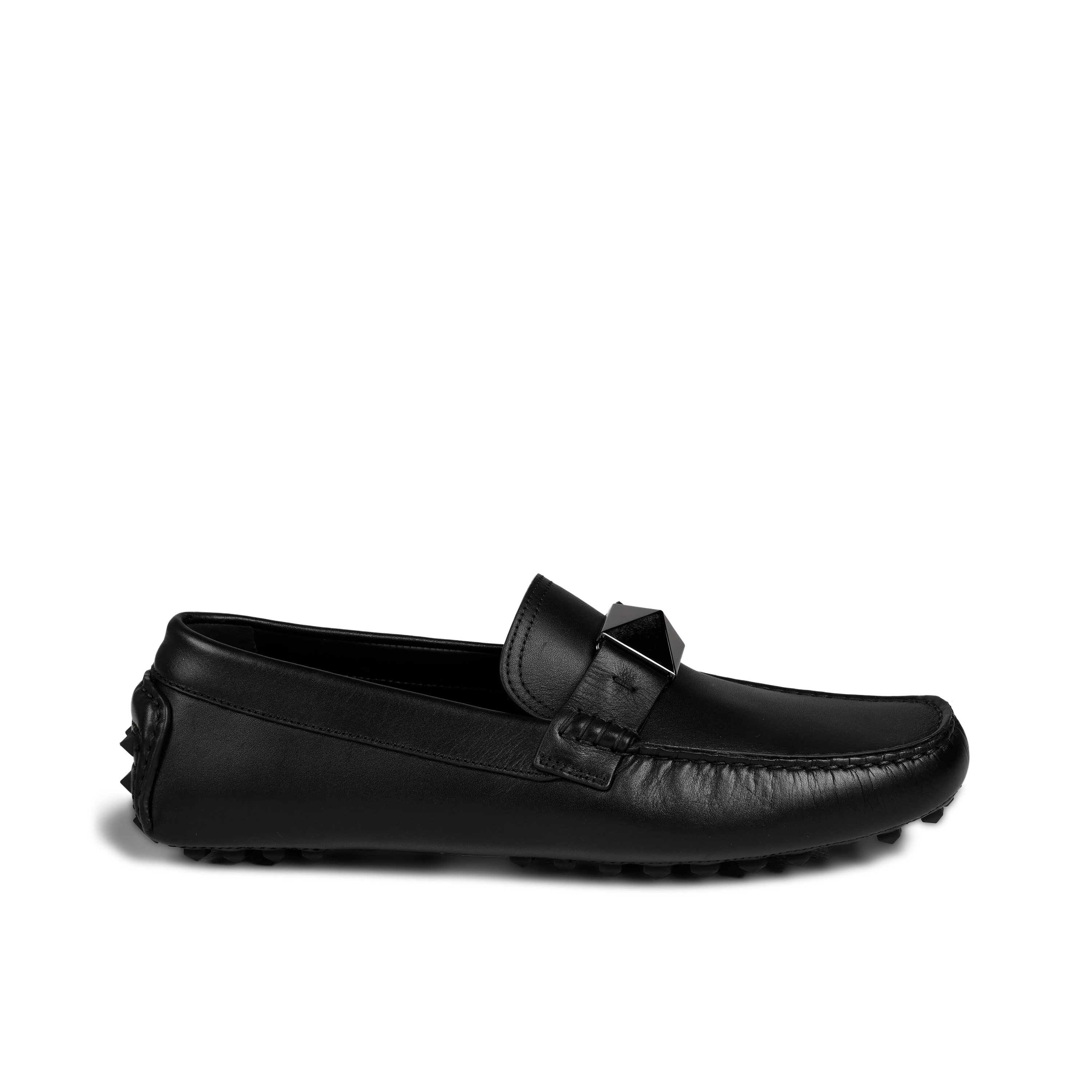 Mocasines Negros Valentino One Stud