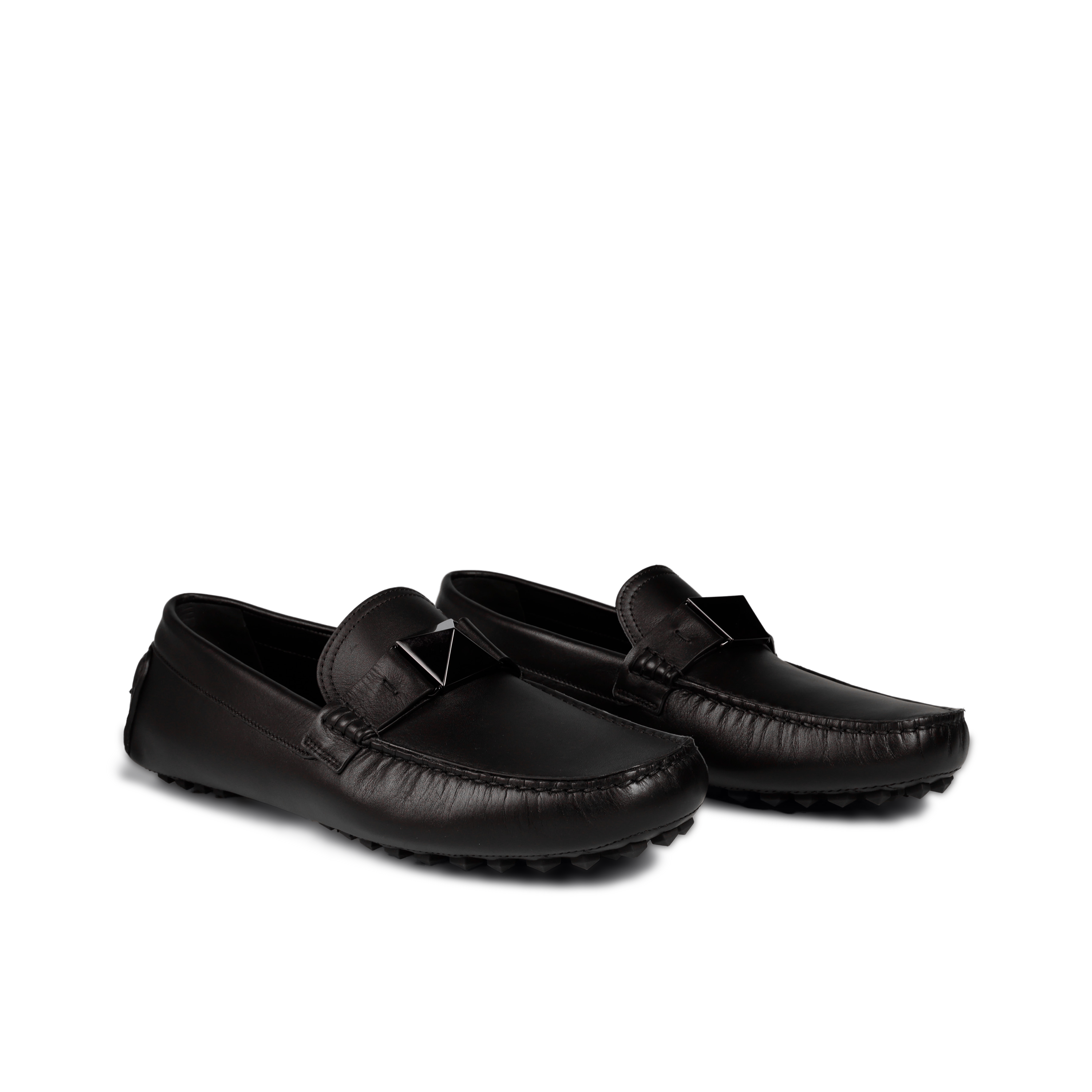 Mocasines Negros Valentino One Stud