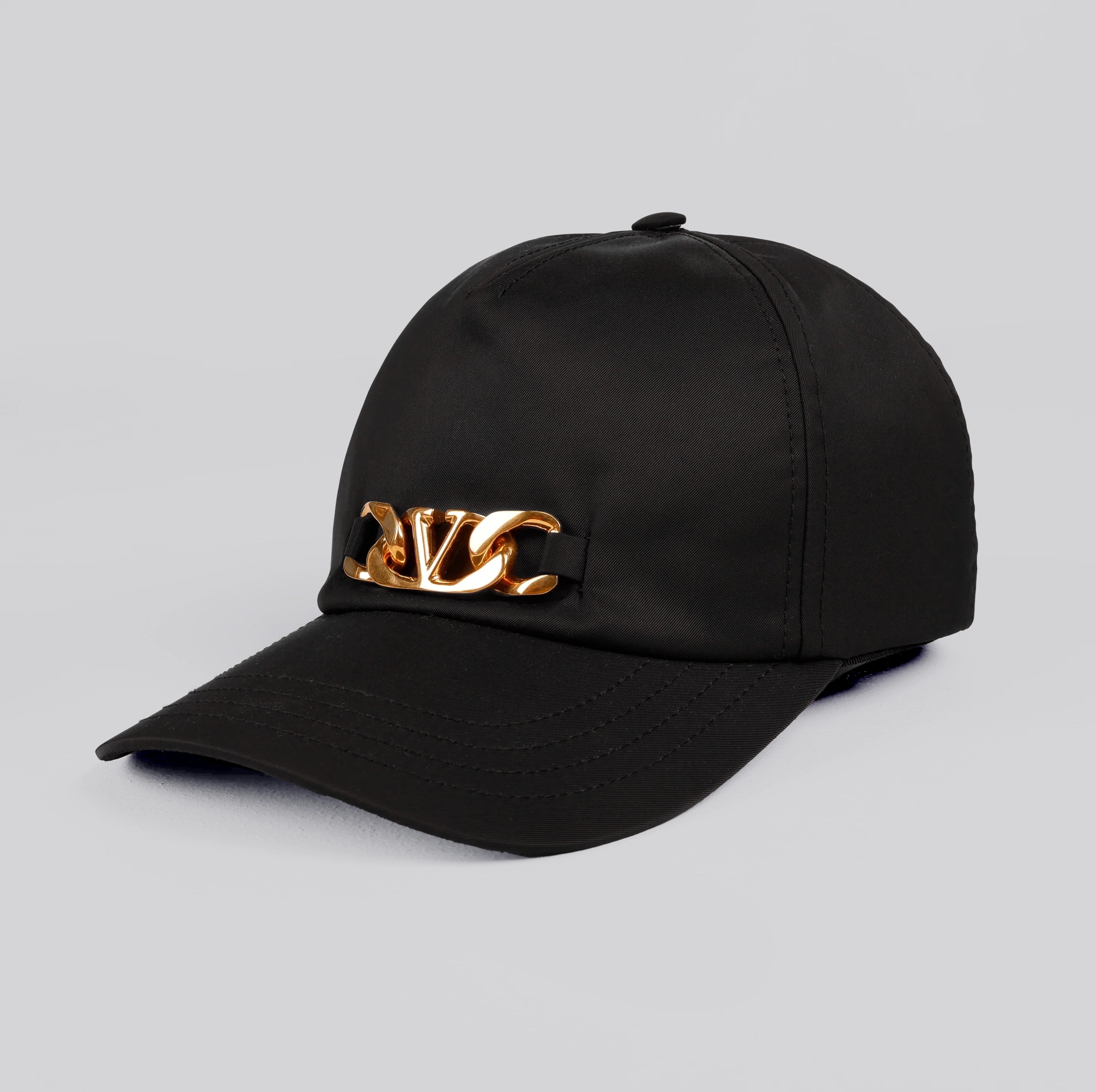 Gorra Negra Valentino Vlogo