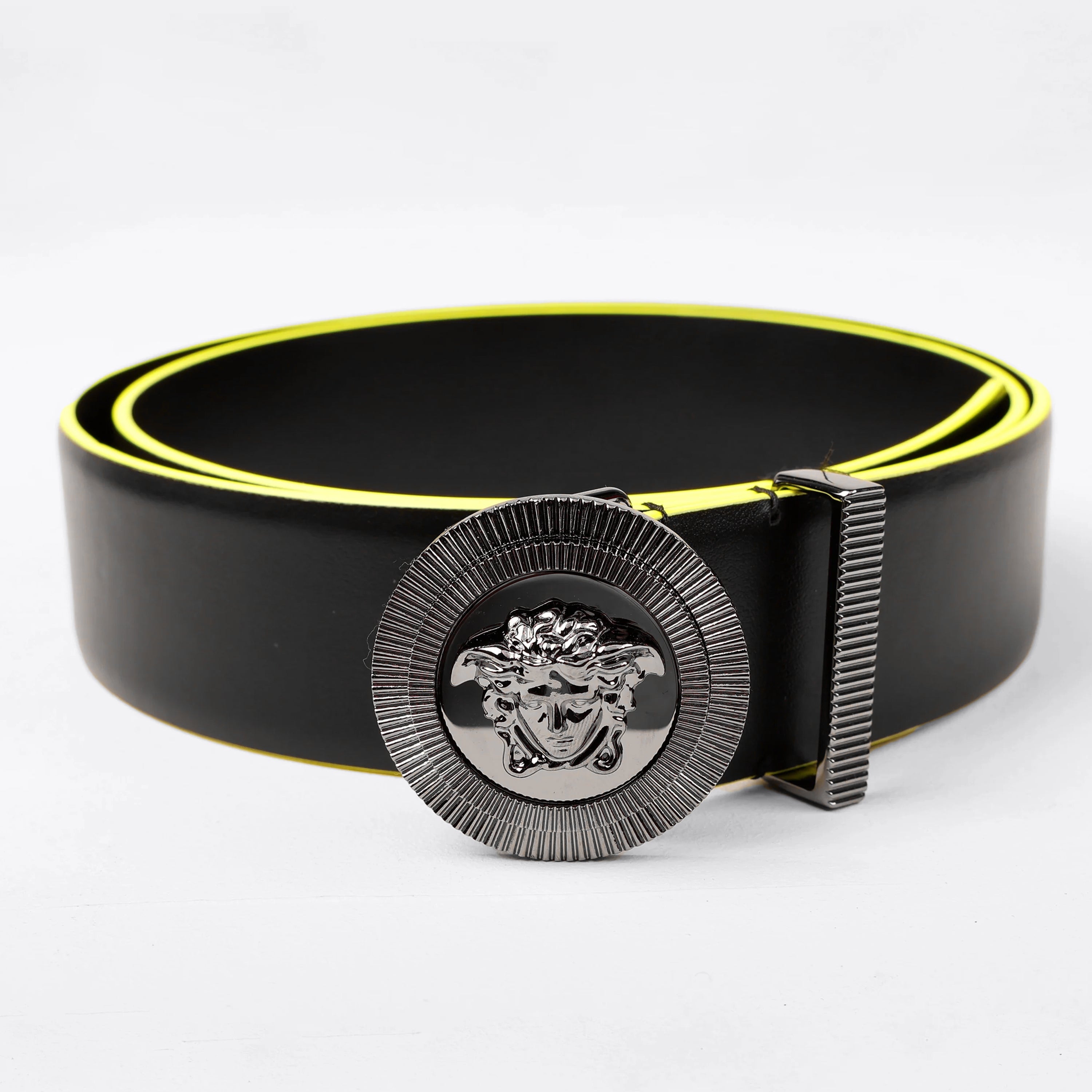 Cinturón Negro Versace Medusa